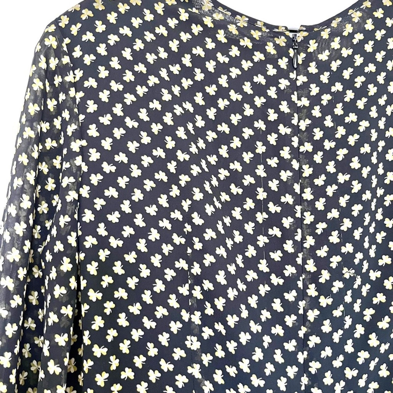 Orla Kiely Orla Kiely rare chiffon clover shamrock ditsy print dress Size M / US 6-8 / IT 42-44 - 12 Thumbnail