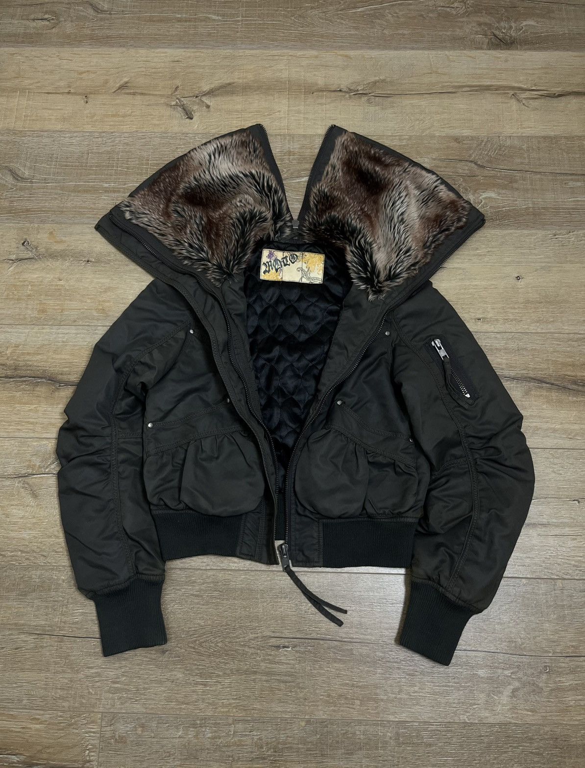 If Six Was Nine Japanese If Six Was Nine Style Zip Fur Bomber Jacket 90s Size US M / EU 48-50 / 2 - 9 Thumbnail