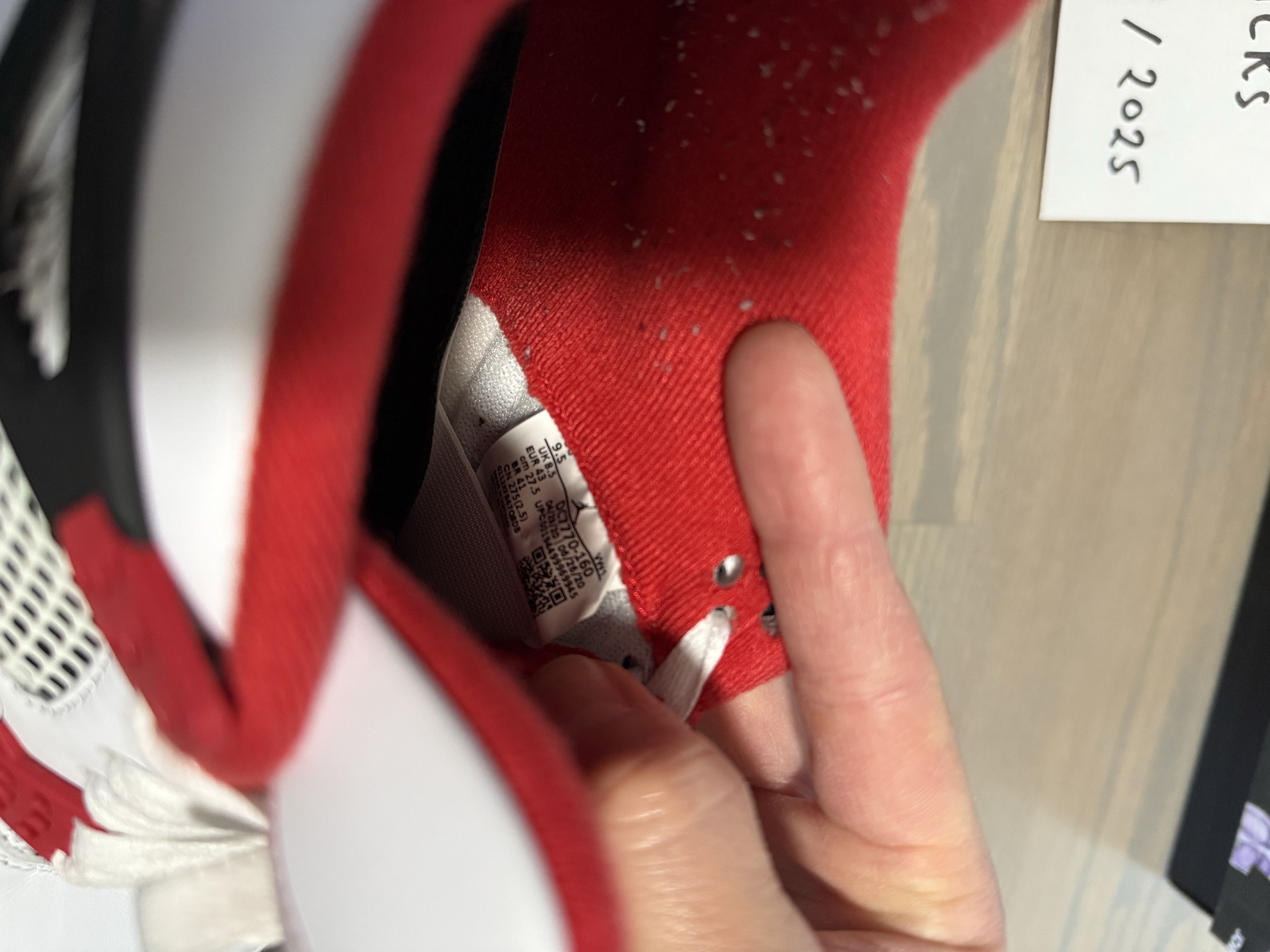 Jordan Brand Jordan 4 Retro Fire Red (2020) Size US 9.5 / EU 42-43 - 3 Thumbnail