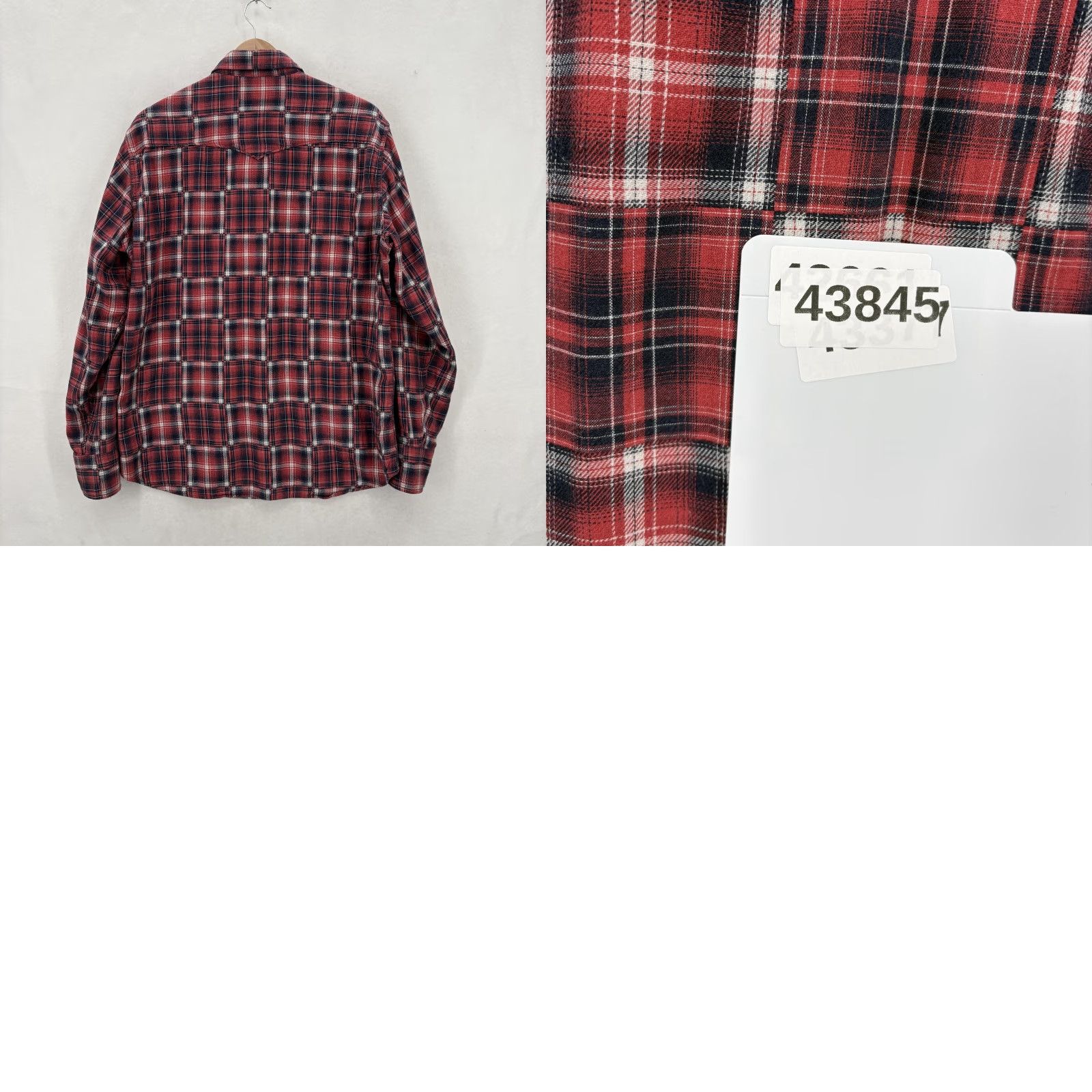 Lucky Brand Lucky Brand Shirt Mens M Red Plaid Western Pearl Snap Button Flannel Rodeo Shirt Size US M / EU 48-50 / 2 - 9 Thumbnail