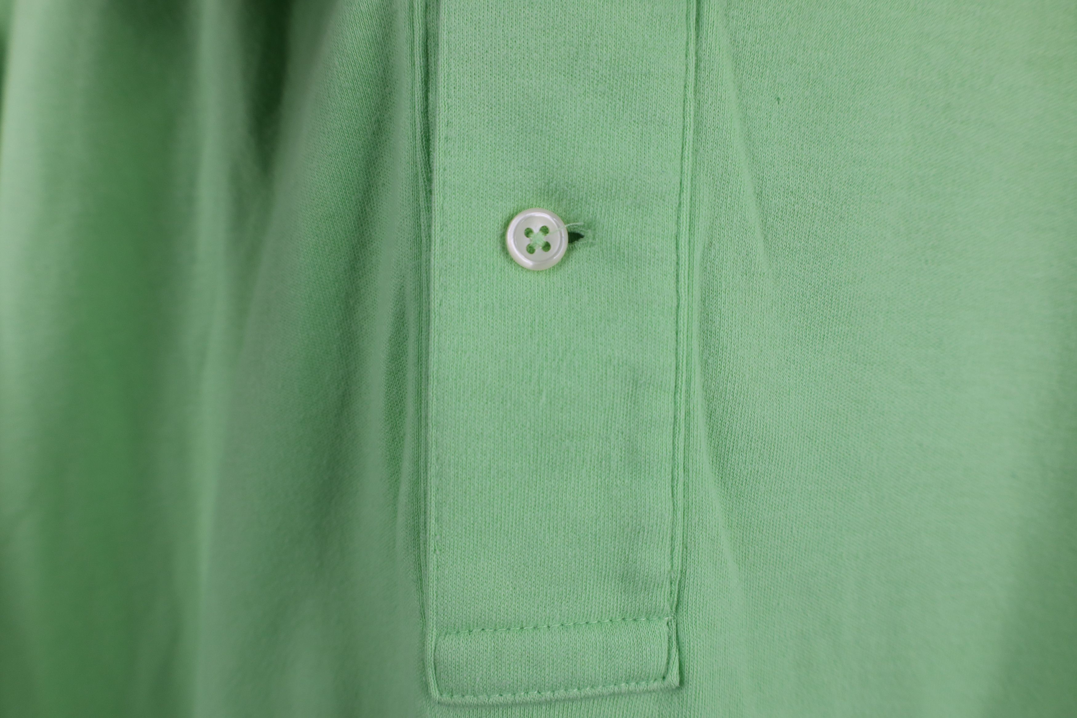 Ralph Lauren × Vintage Vintage 90s Ralph Lauren Cotton Touch Polo Shirt Lime Green Size US XL / EU 56 / 4 - 5 Thumbnail