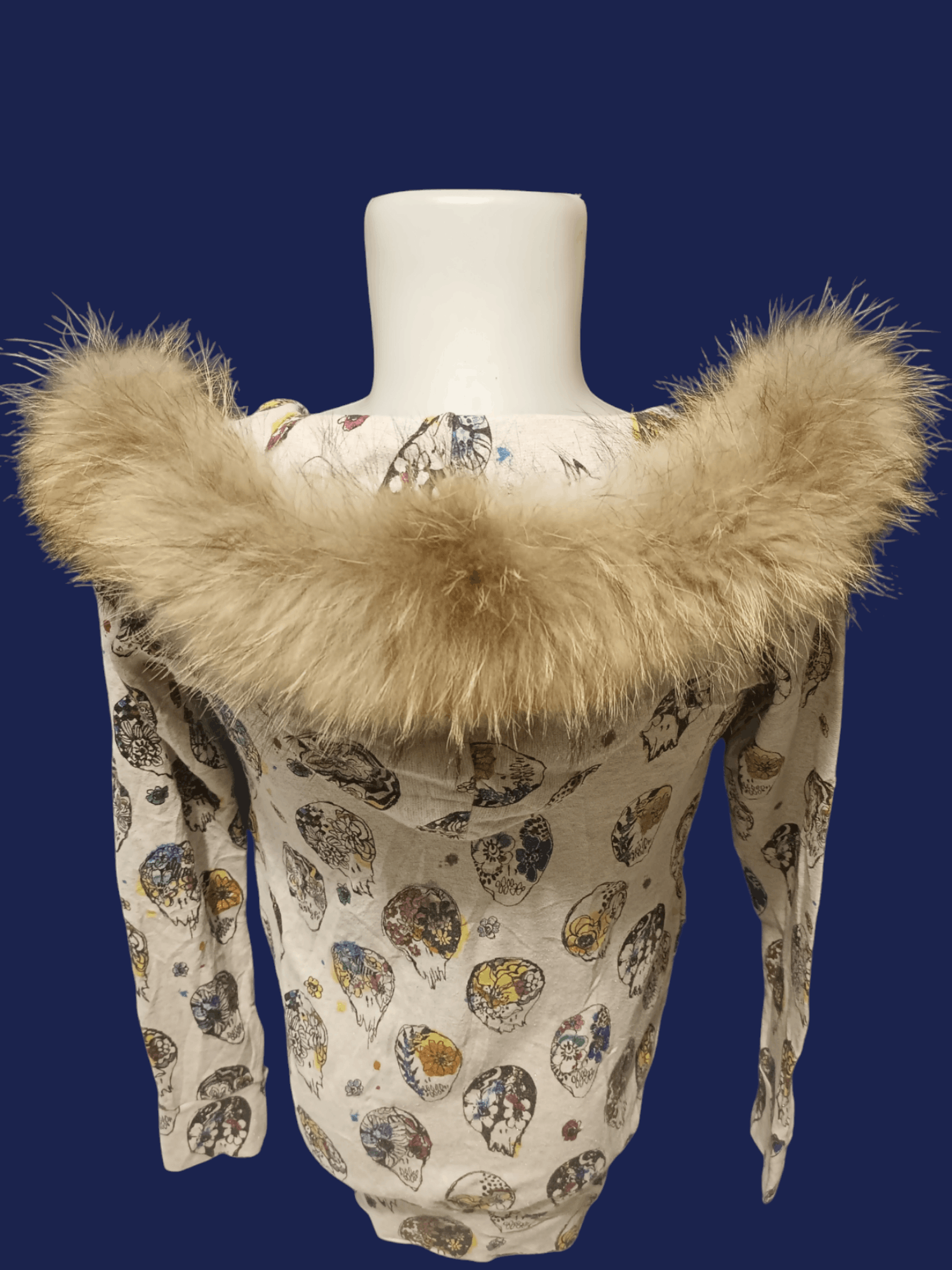 If Six Was Nine × Japanese Brand × Le Grande Bleu (L.G.B.) SCOLAR Skulls Fur Hoodie Size US M / EU 48-50 / 2 - 20 Thumbnail
