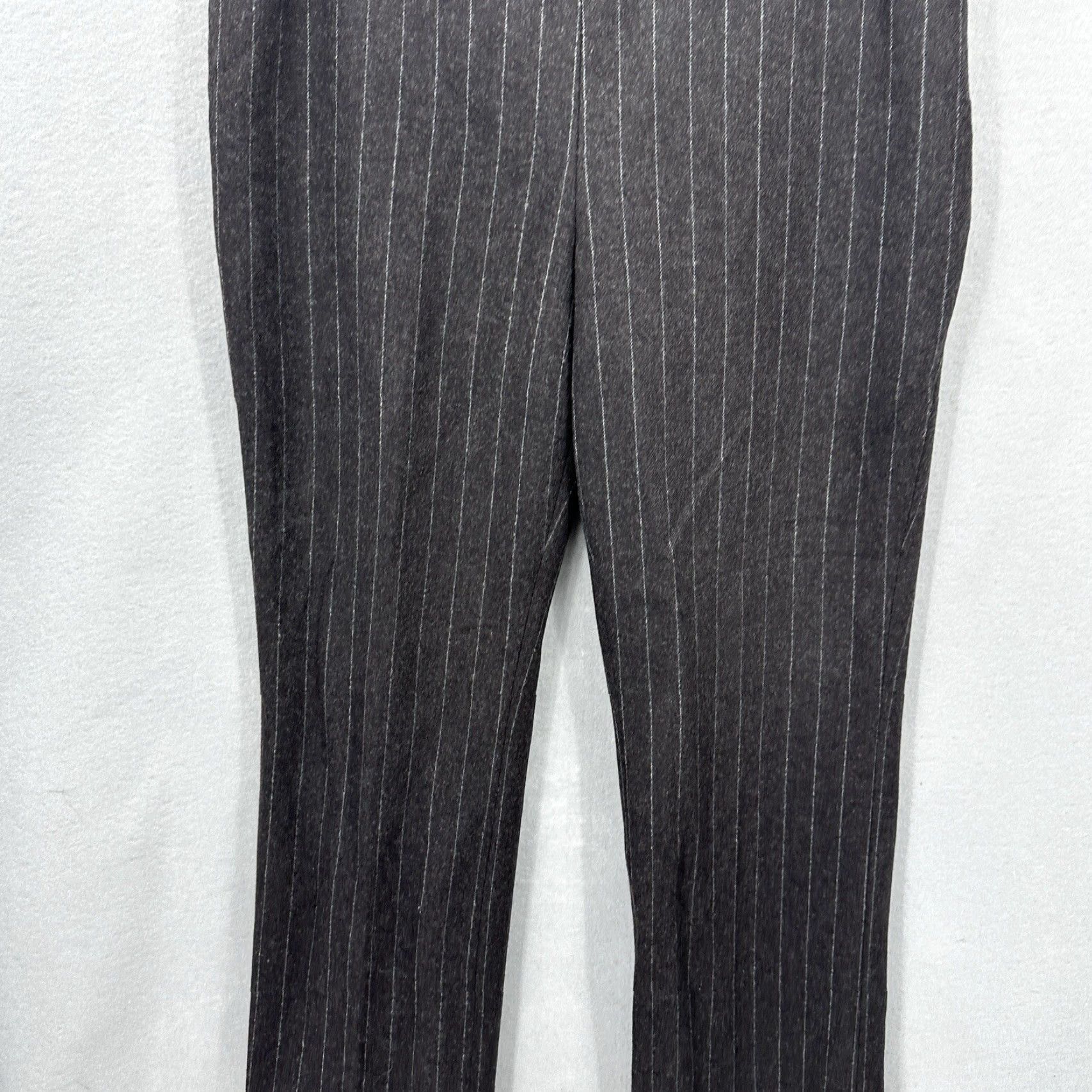 Akris AKRIS Pants Womens 12 Wool Pinstripe Side Zip Quiet Luxury for Bergdorf Goodman Size 34" / US 12 / IT 48 - 5 Thumbnail