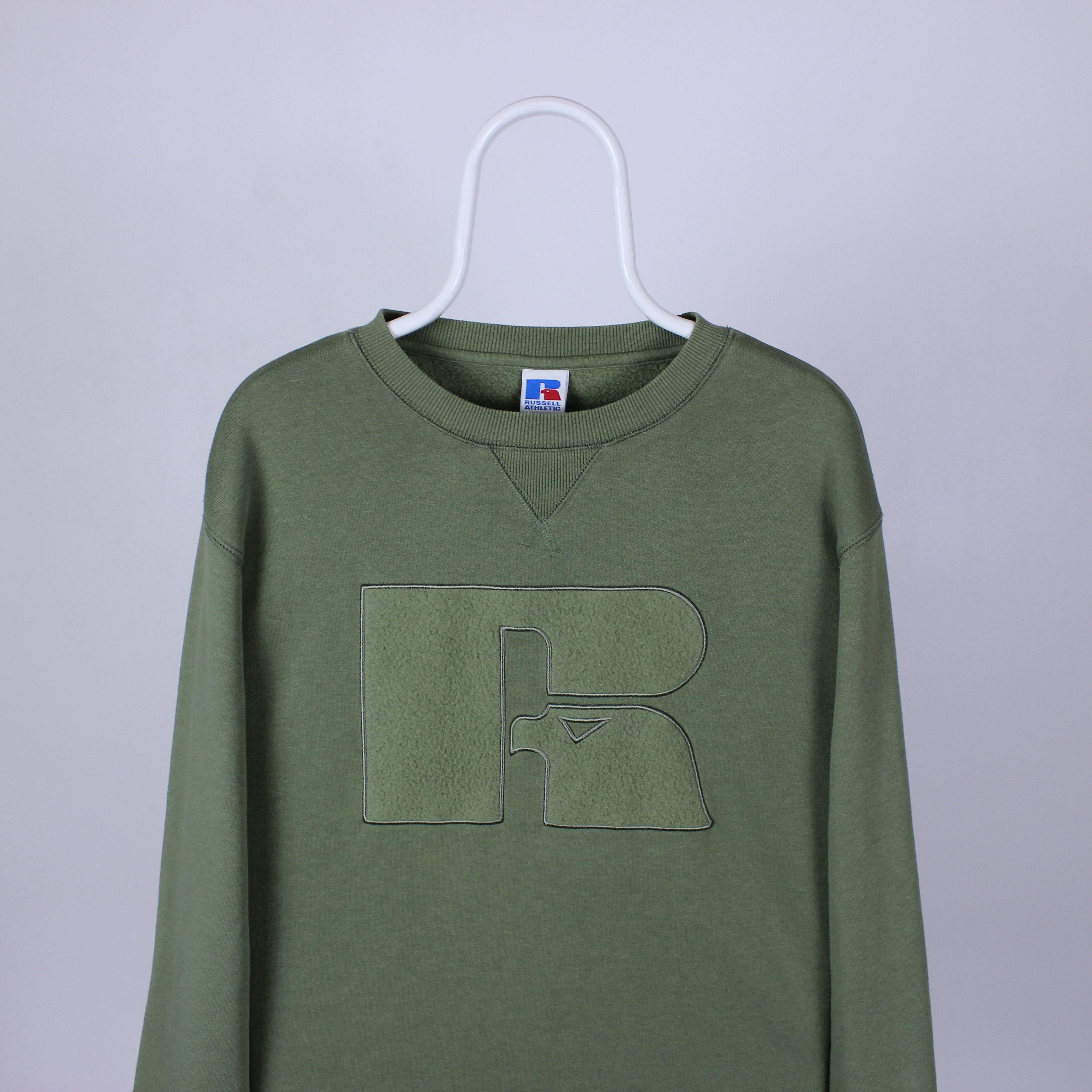 Russell Athletic Russell Athletic sweatshirt centr logo big S green olive Size US S / EU 44-46 / 1 - 2 Thumbnail