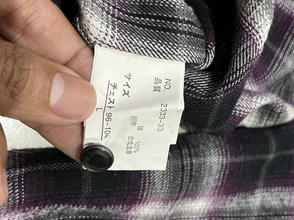 Japanese Brand 2000's Bernings Sho Plaid Shirt Size US L / EU 52-54 / 3 - 11 Thumbnail