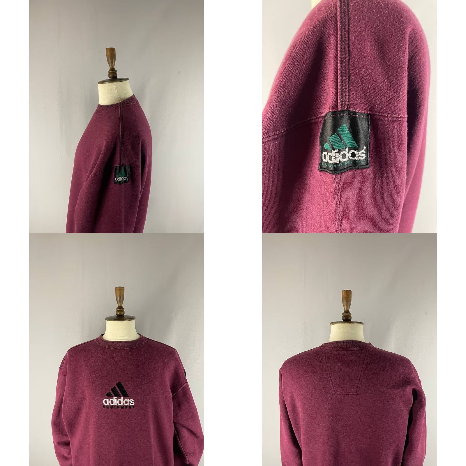 Adidas Adidas Sweatshirt Mens Size L Burgunday Cotton Long Sleeve Crew Neck Pullover All Seasons Logo Classic Outdoor Size US L / EU 52-54 / 3 - 8 Thumbnail