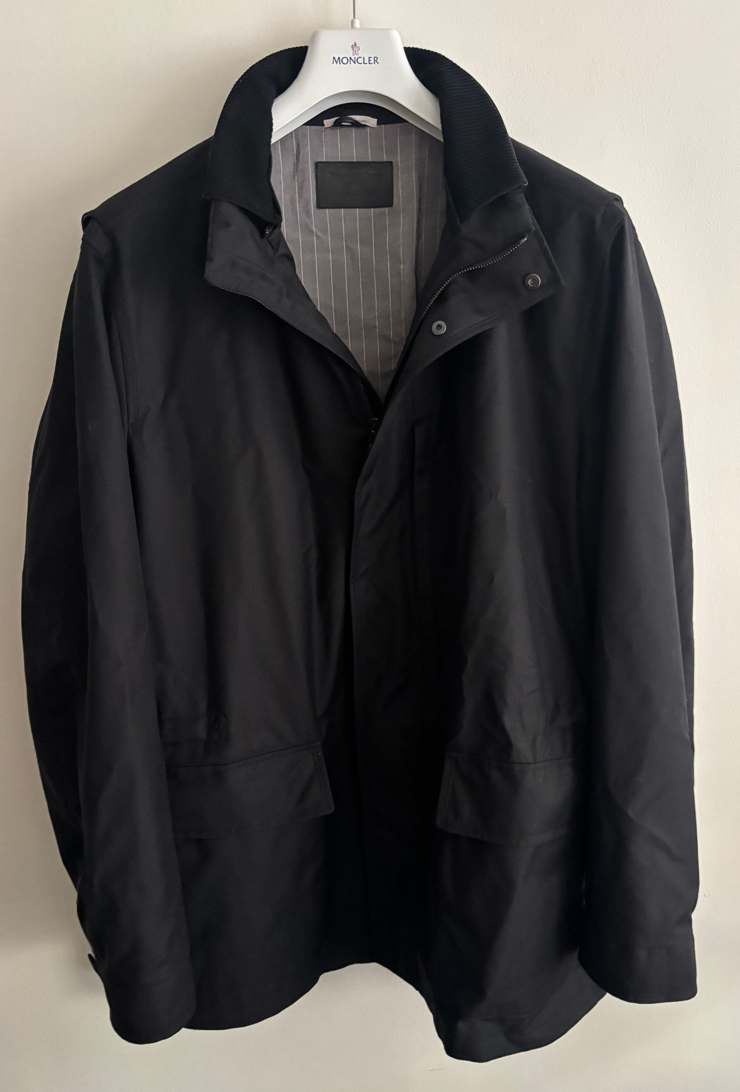 Ermenegildo Zegna $3495 Elements Black Wool Parka Jacket/ Coat - 44/ XL Size US L / EU 52-54 / 3 - 3 Thumbnail