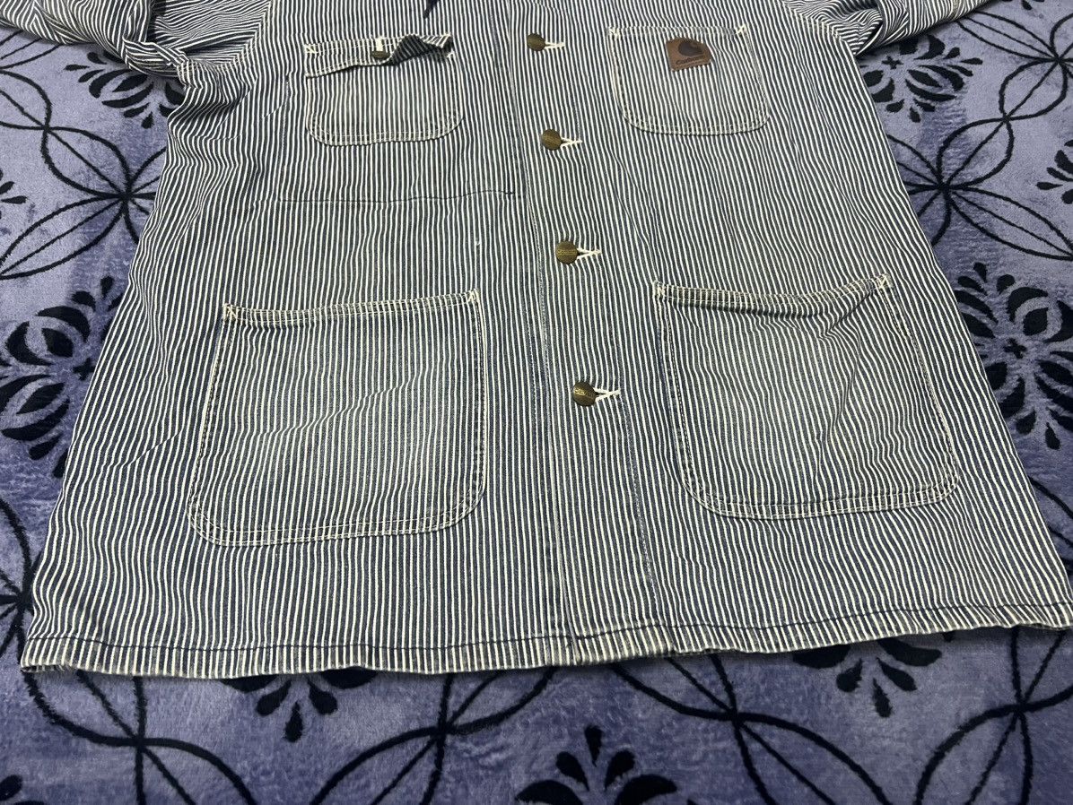 Carhartt Wip Carhartt WIP - Denim Jacket (hickory stripe) Size US XL / EU 56 / 4 - 10 Thumbnail