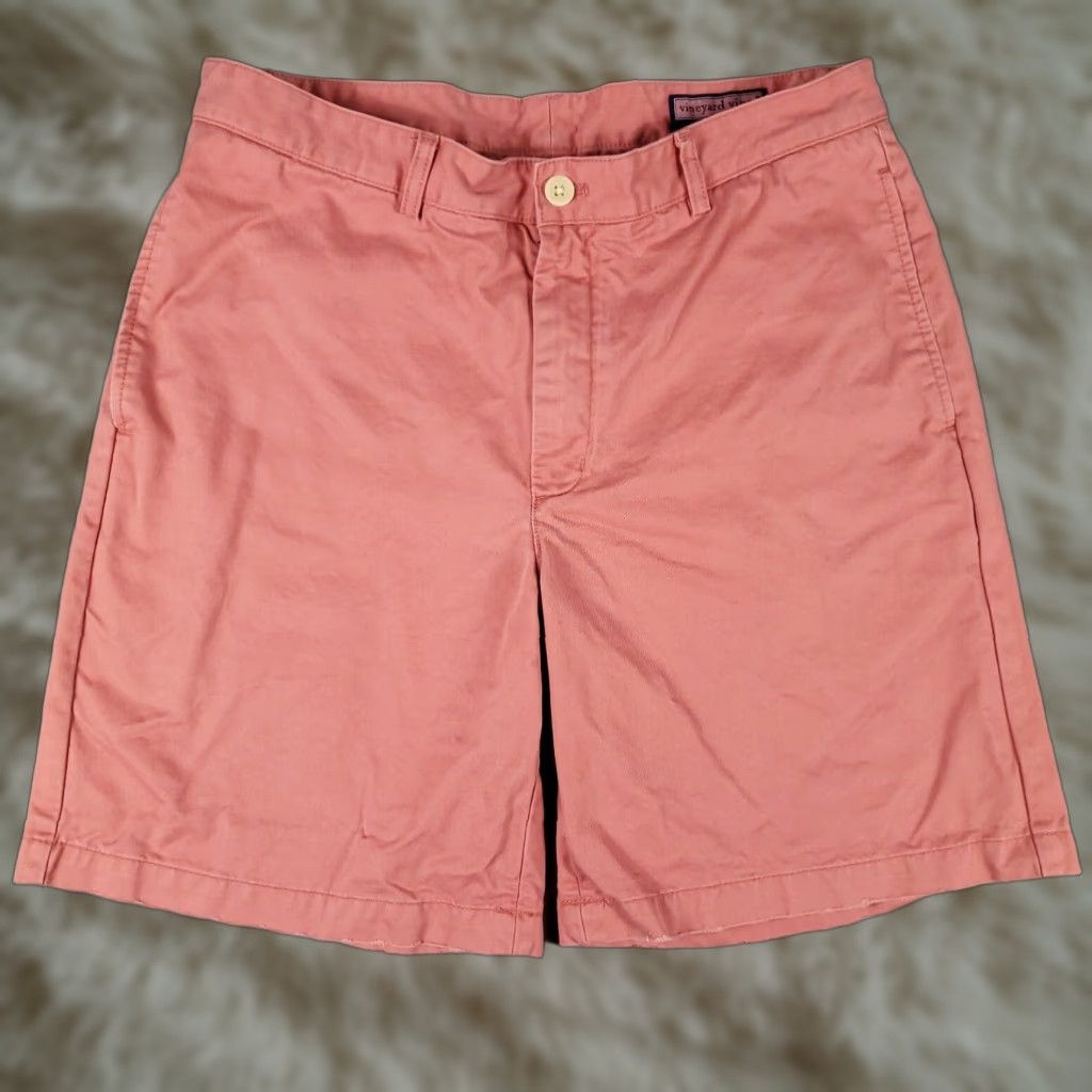 Vineyard Vines VINEYARD VINES Shorts Mens 35 Chino Flat Front Casual Dress Blue Spring Summer Fall Winter Size US 35 - 1 Thumbnail