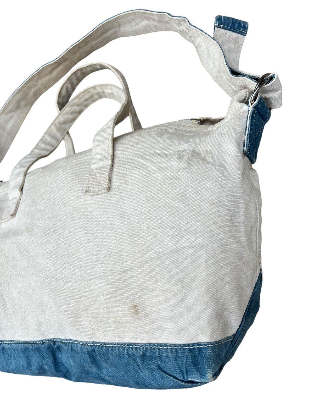 Japanese Brand Vintage Spellbound Patina Dirty Canvas 2 Way Tote Bag Size ONE SIZE - 6 Thumbnail