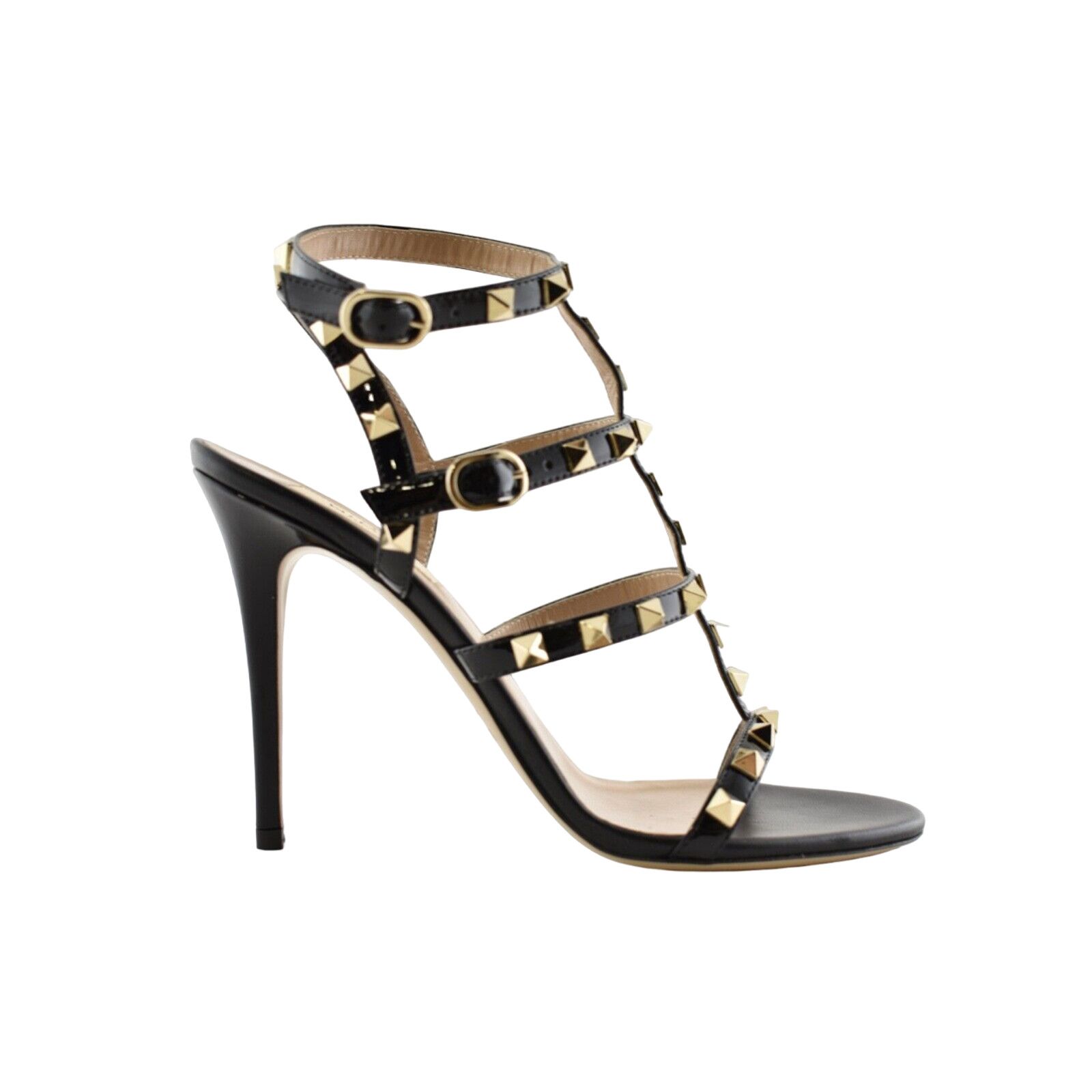Valentino Rockstud 105 Stud Caged Ankle Strap Sandal Heel Pump 40 Size US 10 / IT 40 - 2 Thumbnail