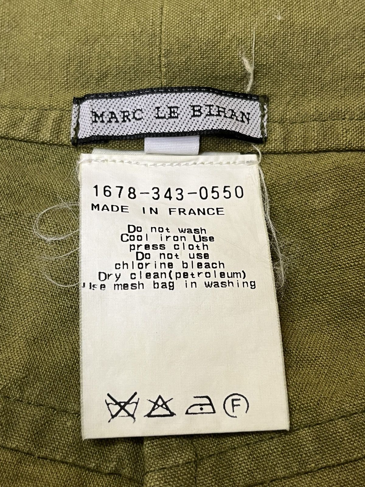 Marc Le Bihan MARC LE BIHAN GREEN OLIVE MADE IN FRANCE PANT Size US 30 / EU 46 - 17 Thumbnail