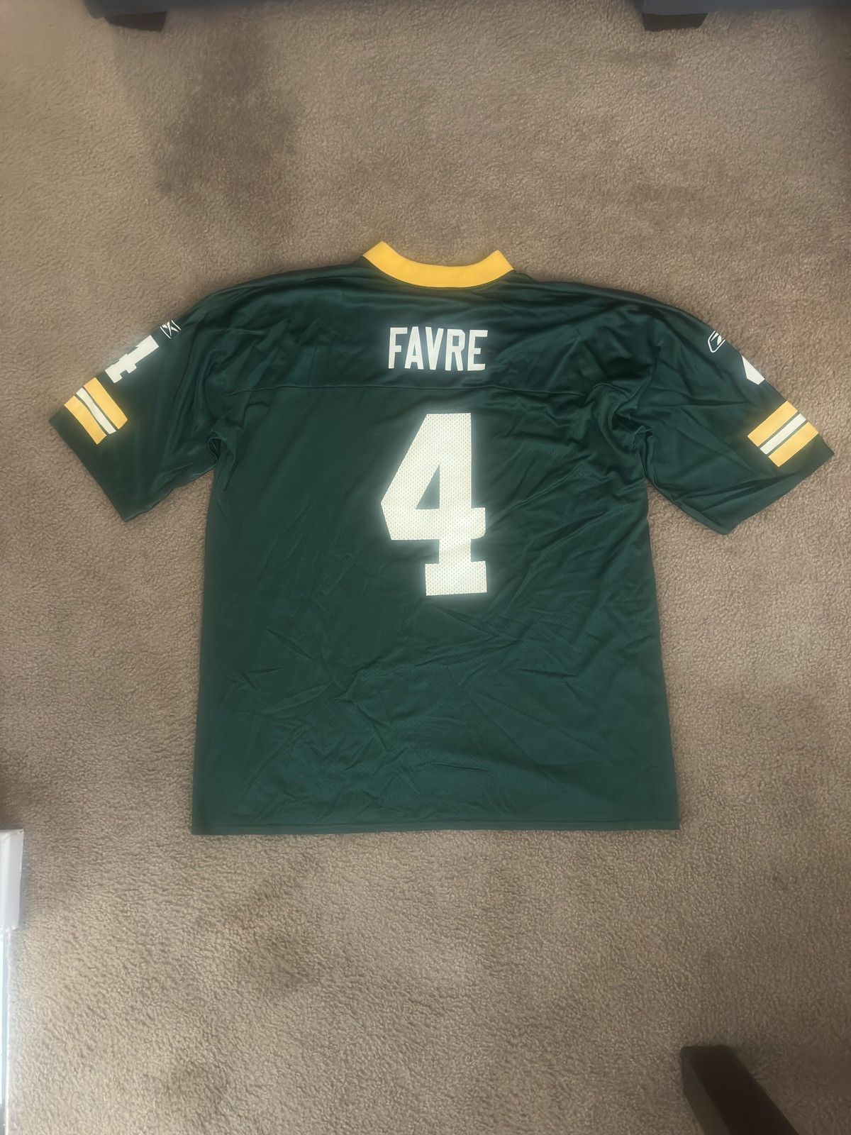 Reebok Vintage Green Bay Packers Reebok Jersey Brett Farve XXL Size US XXL / EU 58 / 5 - 1 Thumbnail