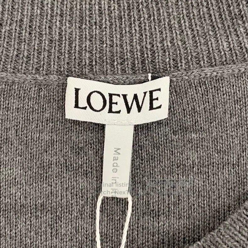 Loewe Loewe Dark Gray Love Letter Flower Embroidery Wool Round N Size S / US 4 / IT 40 - 5 Thumbnail