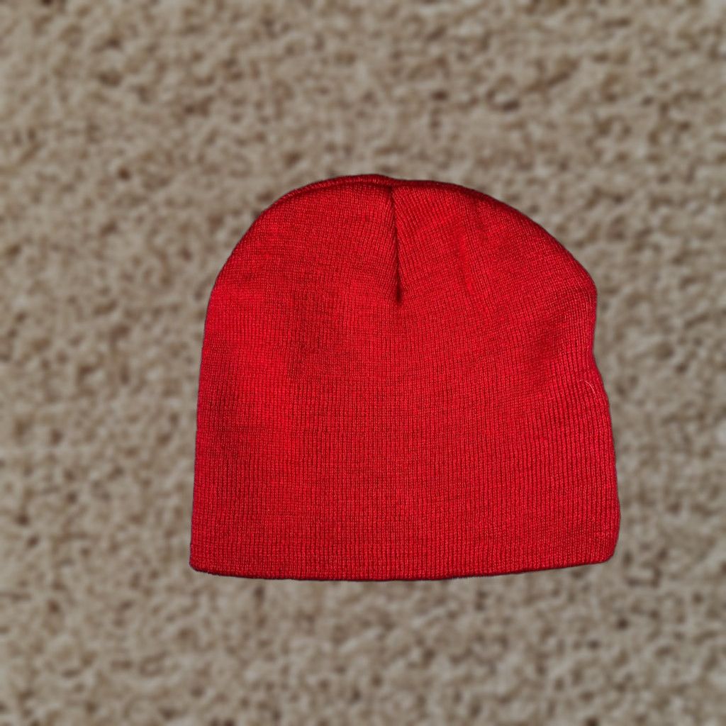 Vintage Paris Accessories Beanie Adult One Size Red Knit Acrylic Lined Ski Hat/Cap Mens Womens Unisex Accessories Beanie Ski Size ONE SIZE - 1 Thumbnail