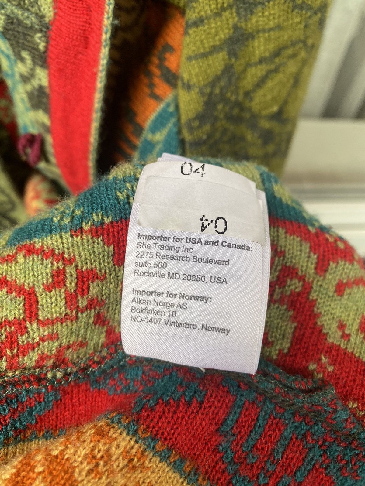 Vintage IVKO Long Jasquard Jacket Renaissance Pattern Wool Knit Coat Size S / US 4 / IT 40 - 14 Thumbnail