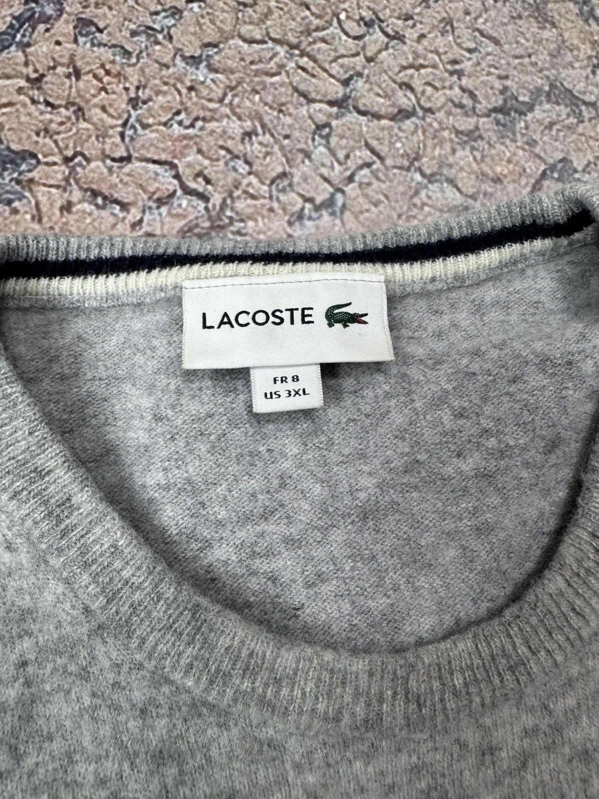 Lacoste Vintage 90s Lacoste Wool Sweater Size US XL / EU 56 / 4 - 13 Thumbnail