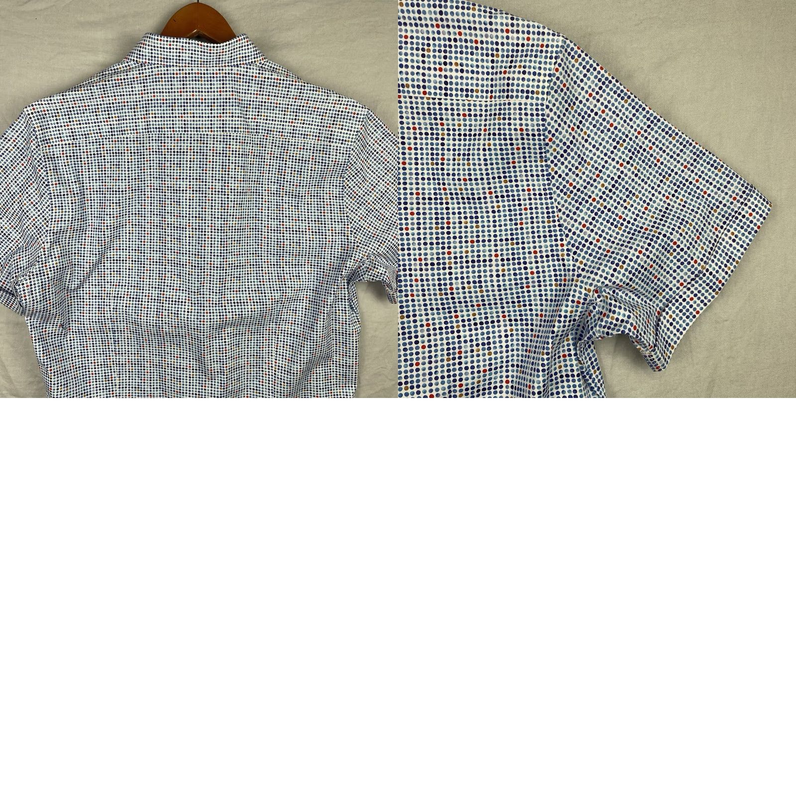 Robert Graham Robert Graham Shirt Men 2XL Polka Dots Colorful Cutaway Button Up Cuffed Short Sleeve Button-Up Size US XXL / EU 58 / 5 - 9 Thumbnail