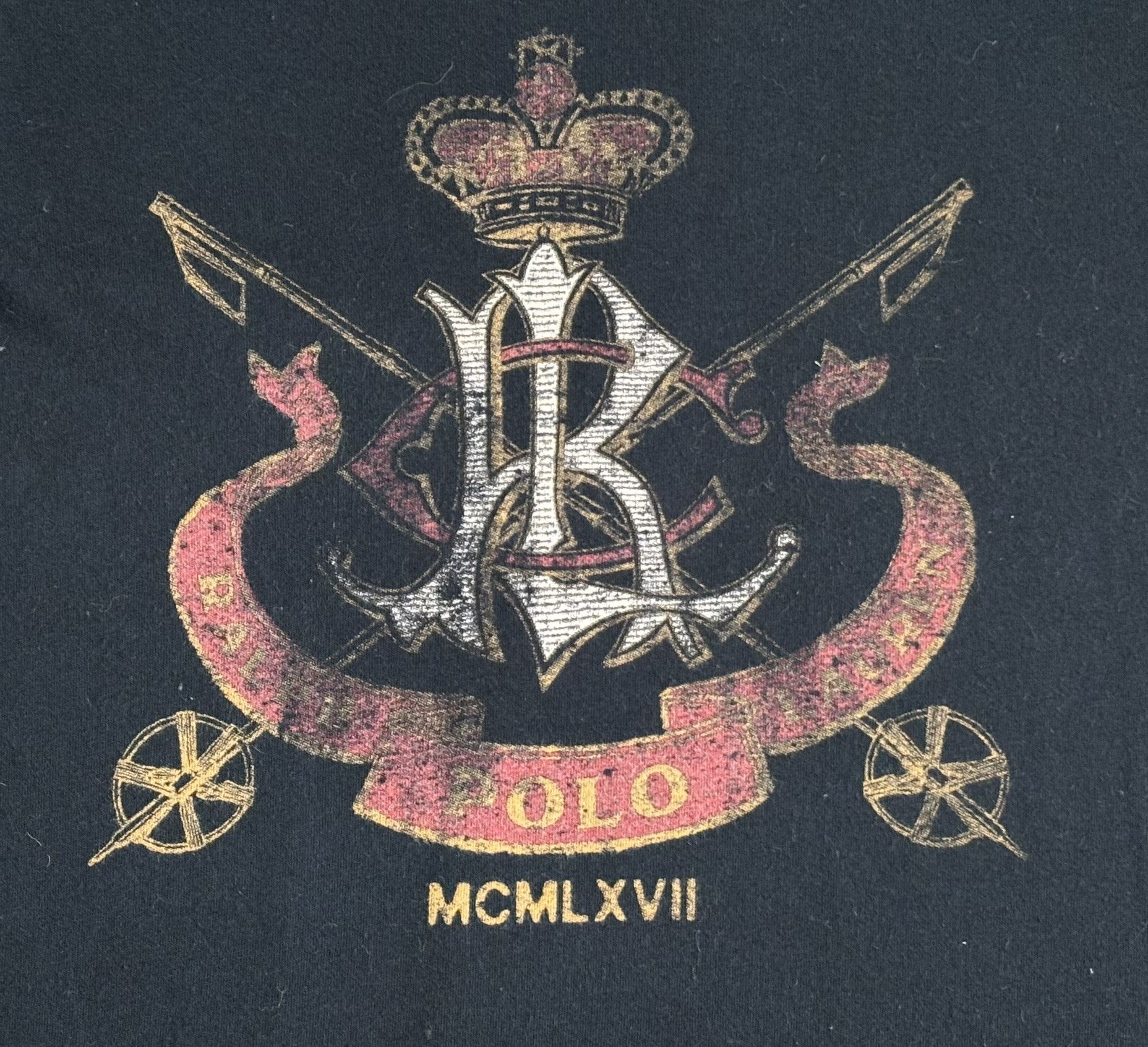 Ralph Lauren × Vintage Ralph Lauren MCMLXVII Black T-shirt Small Size S / US 4 / IT 40 - 5 Thumbnail