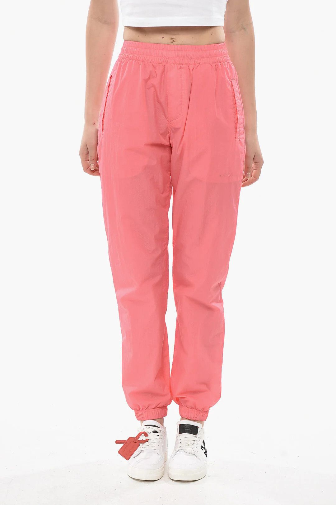 Givenchy og1mm0326 Nylon Joggers in Pink Size 38" / US 16 / IT 52 - 1 Thumbnail