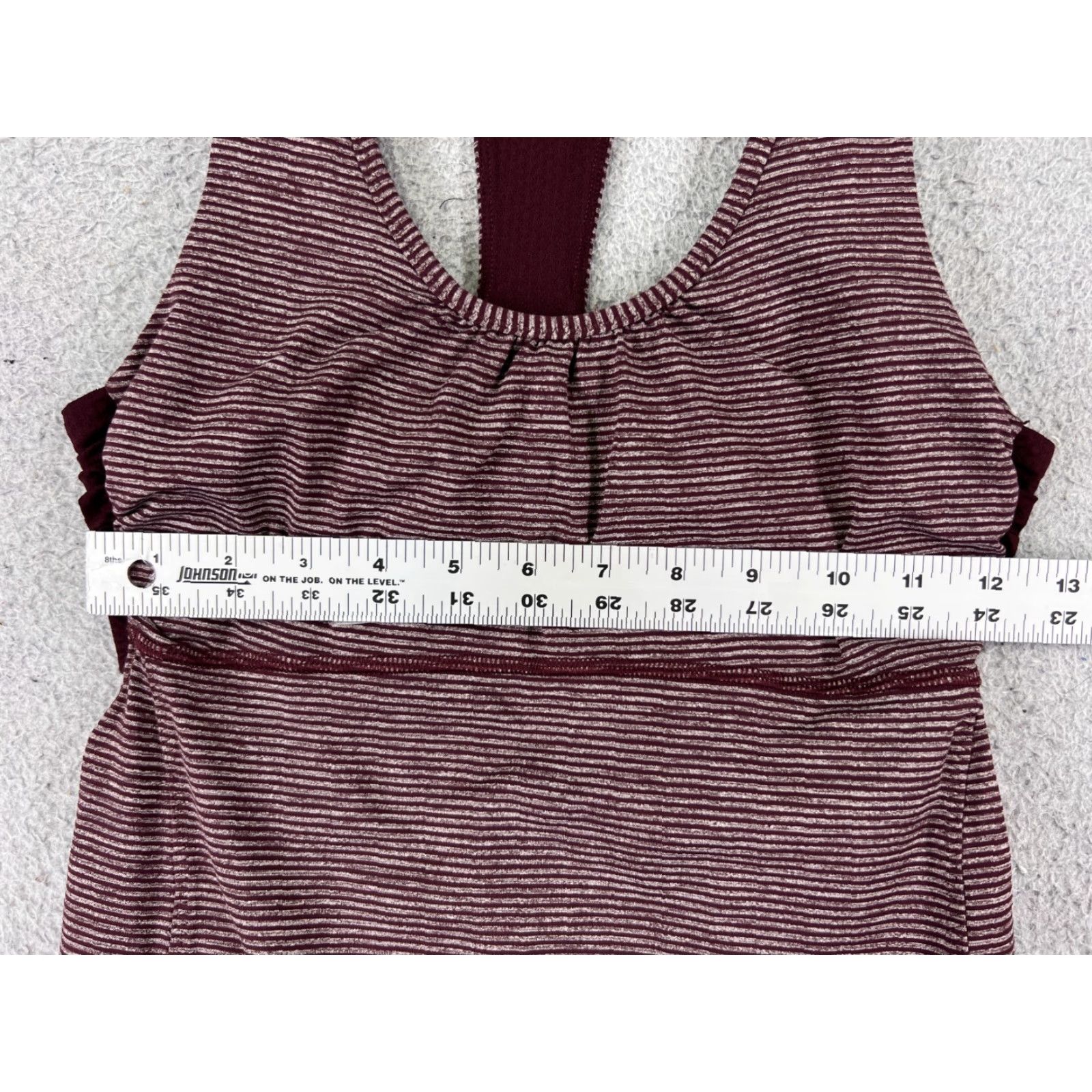 Lululemon Lululemon Shirt Women Tank Built-In Bra Striped Pink Round Neck Sleeveless Racerback Size 6 Size M / US 6-8 / IT 42-44 - 6 Thumbnail