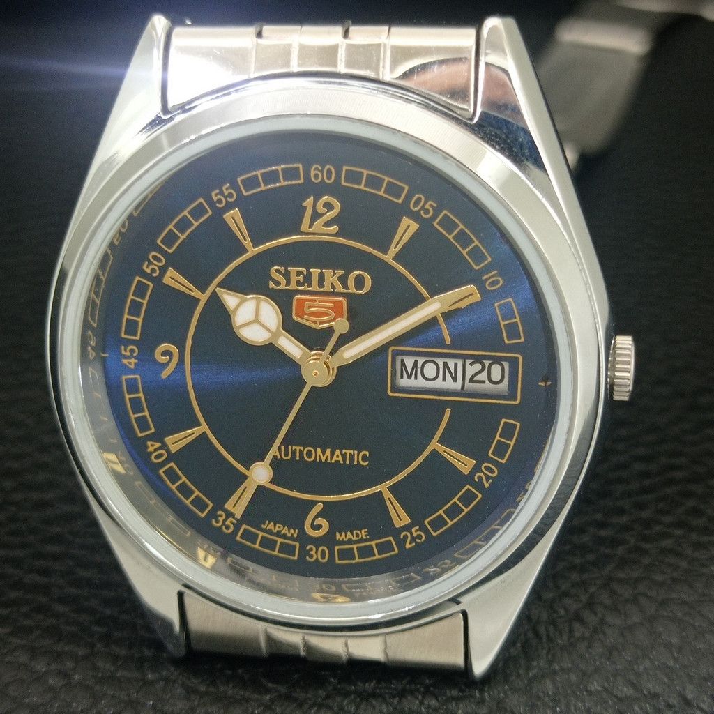 Seiko REFURBISHED VINTAGE SEIKO 5 AUTO JAPAN MENS WATCH a443334 Size 38 - 3 Thumbnail
