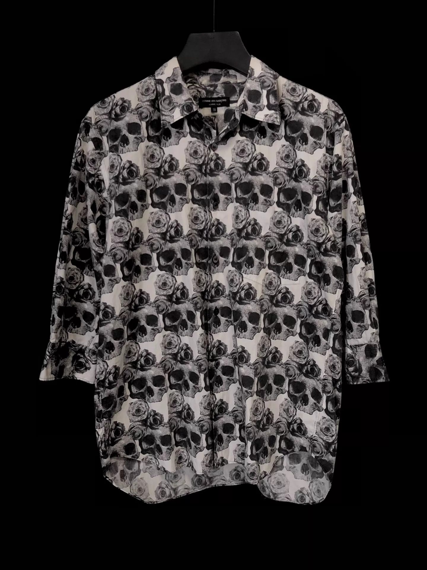 Comme des Garcons COMME DES GARÇONS 2011SS Skull Rose Shirt XS Size US XS / EU 42 / 0 - 1 Thumbnail