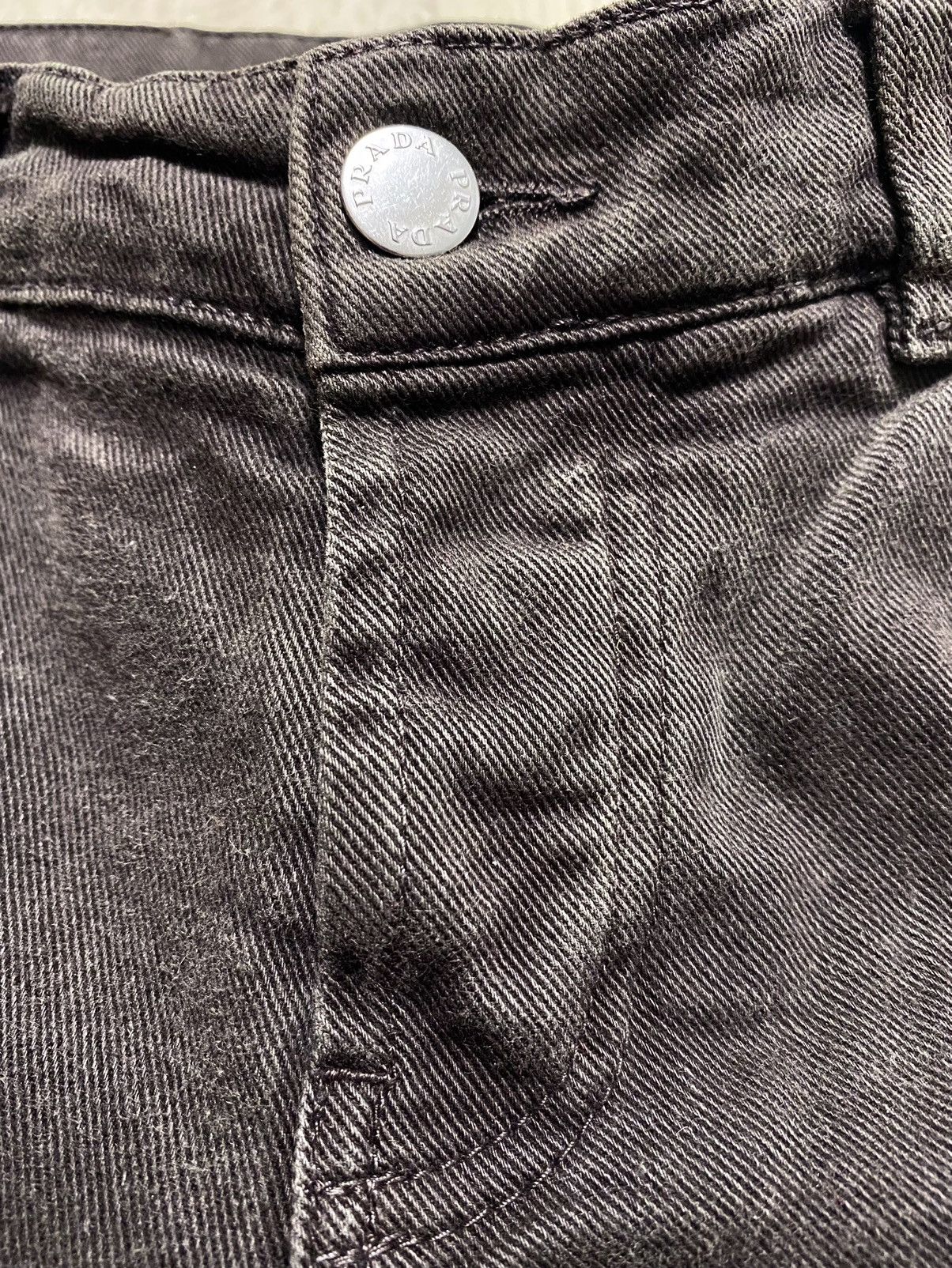 Prada Women’s Prada Linea Rossa Vintage Khaki Cotton Jeans Denim Size 28" / US 6 / IT 42 - 11 Thumbnail