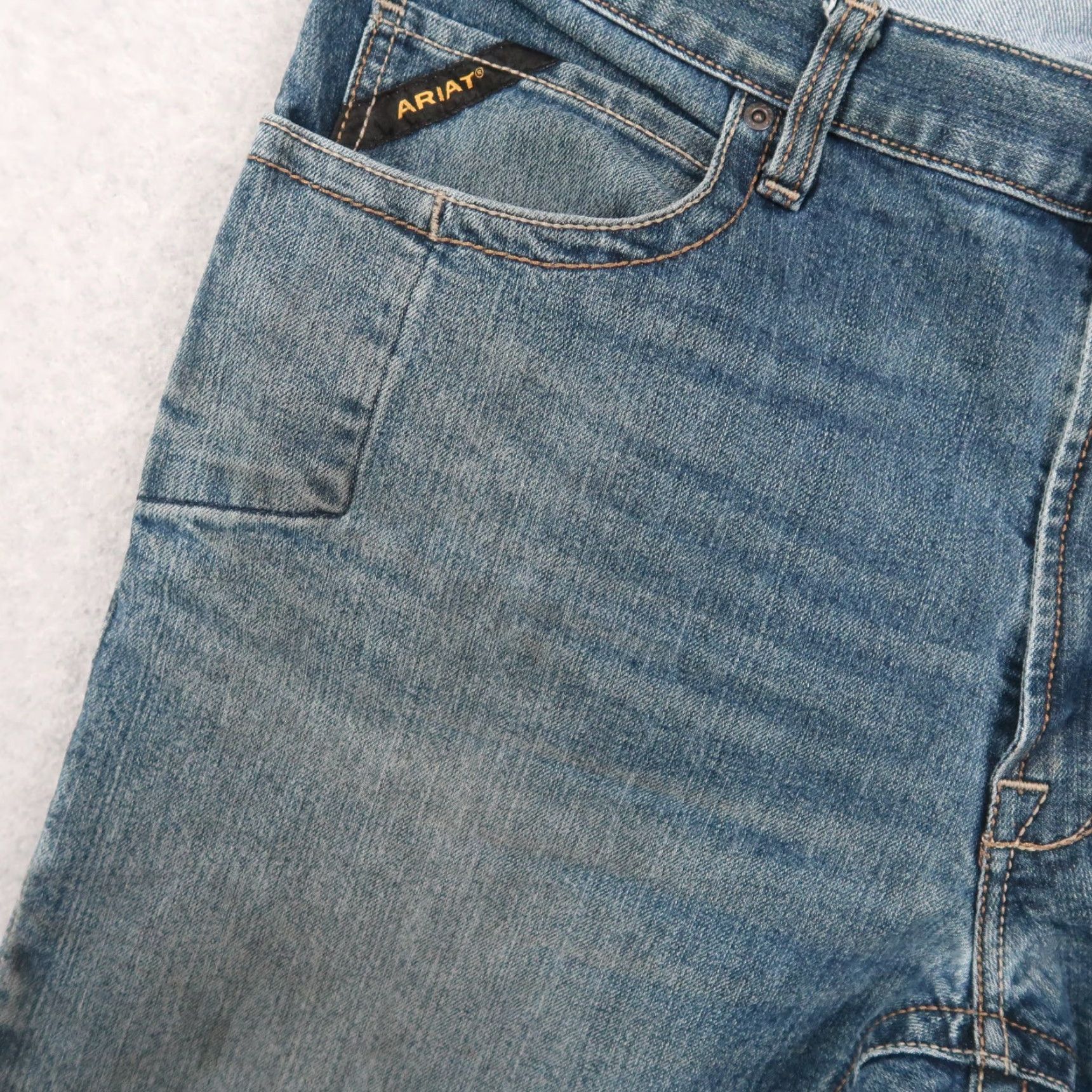 Ariat Ariat M4 Relaxed Boot Cut Jeans Men’s Size 40x32 Blue Denim Work Jeans Size US 40 / EU 56 - 6 Thumbnail