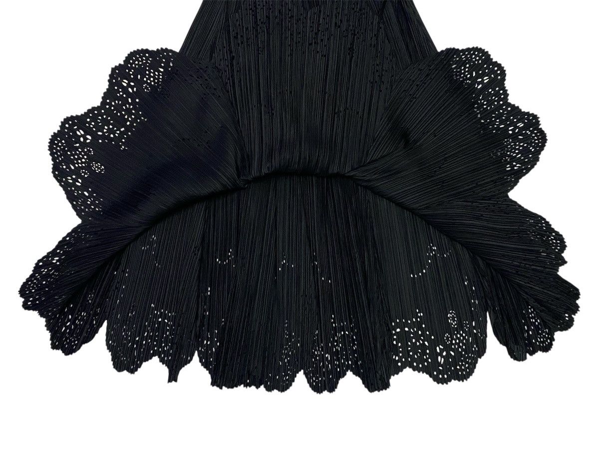 Pleats Please Issey Miyake Pleats Pleats Pleated Black Feathered Hollowed out Rhombus Size 30" / US 8 / IT 44 - 6 Thumbnail