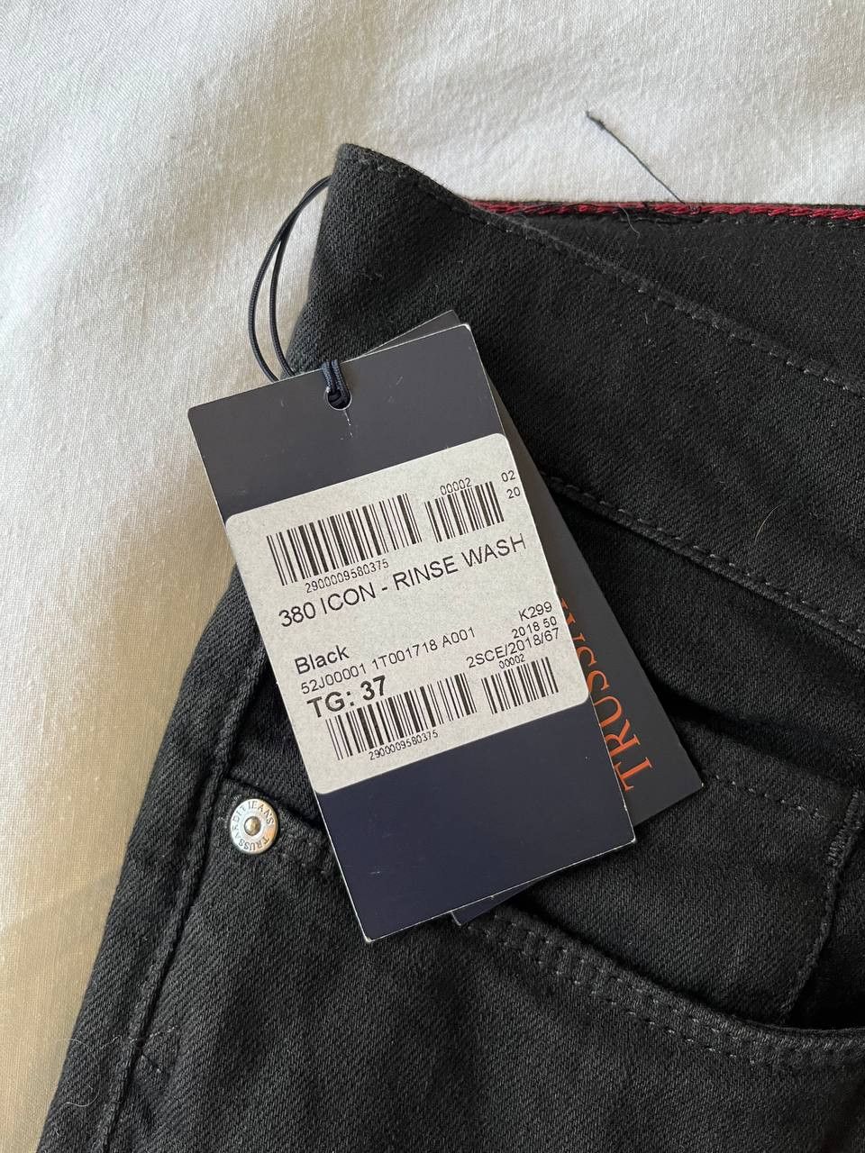 Trussardi Trussardi Jeans black men's jeans Size US 37 - 4 Thumbnail
