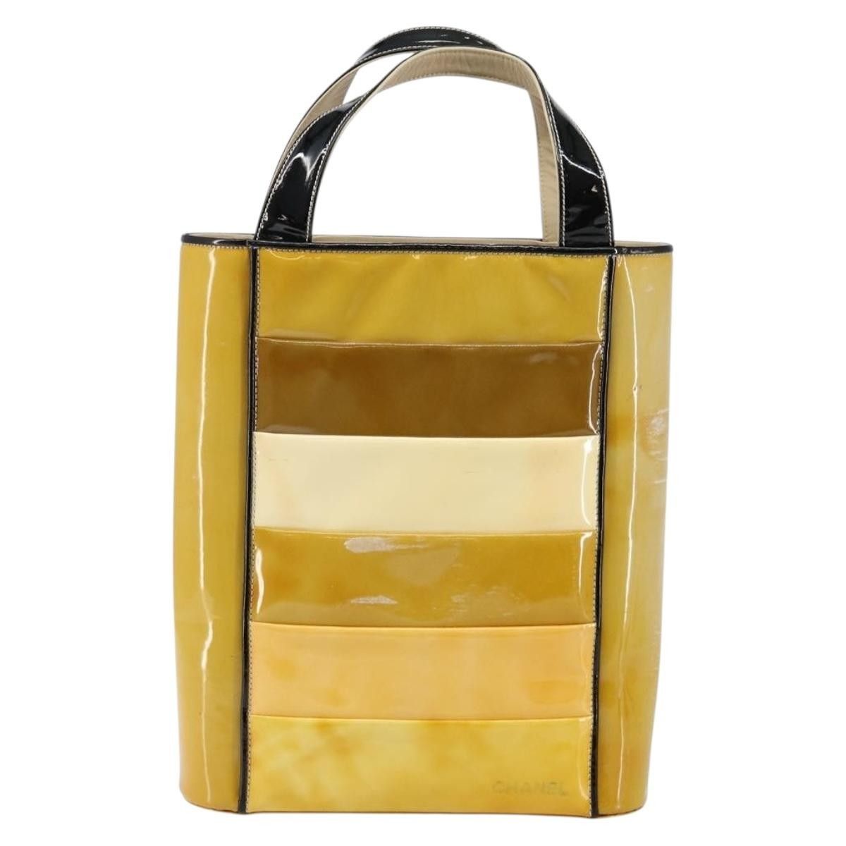 Chanel Chanel Tote Bag Enamel Yellow Gold CC Size ONE SIZE - 2 Thumbnail