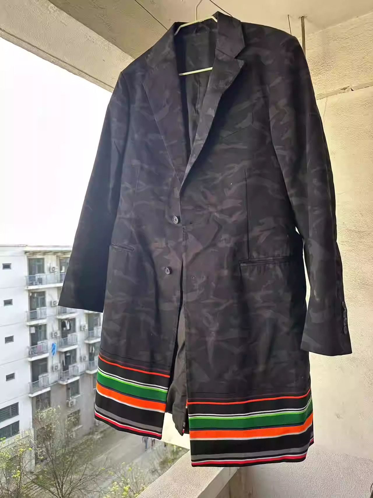 Raf Simons sterling ruby camouflage rainbow striped blazer coat Size US L / EU 52-54 / 3 - 4 Thumbnail