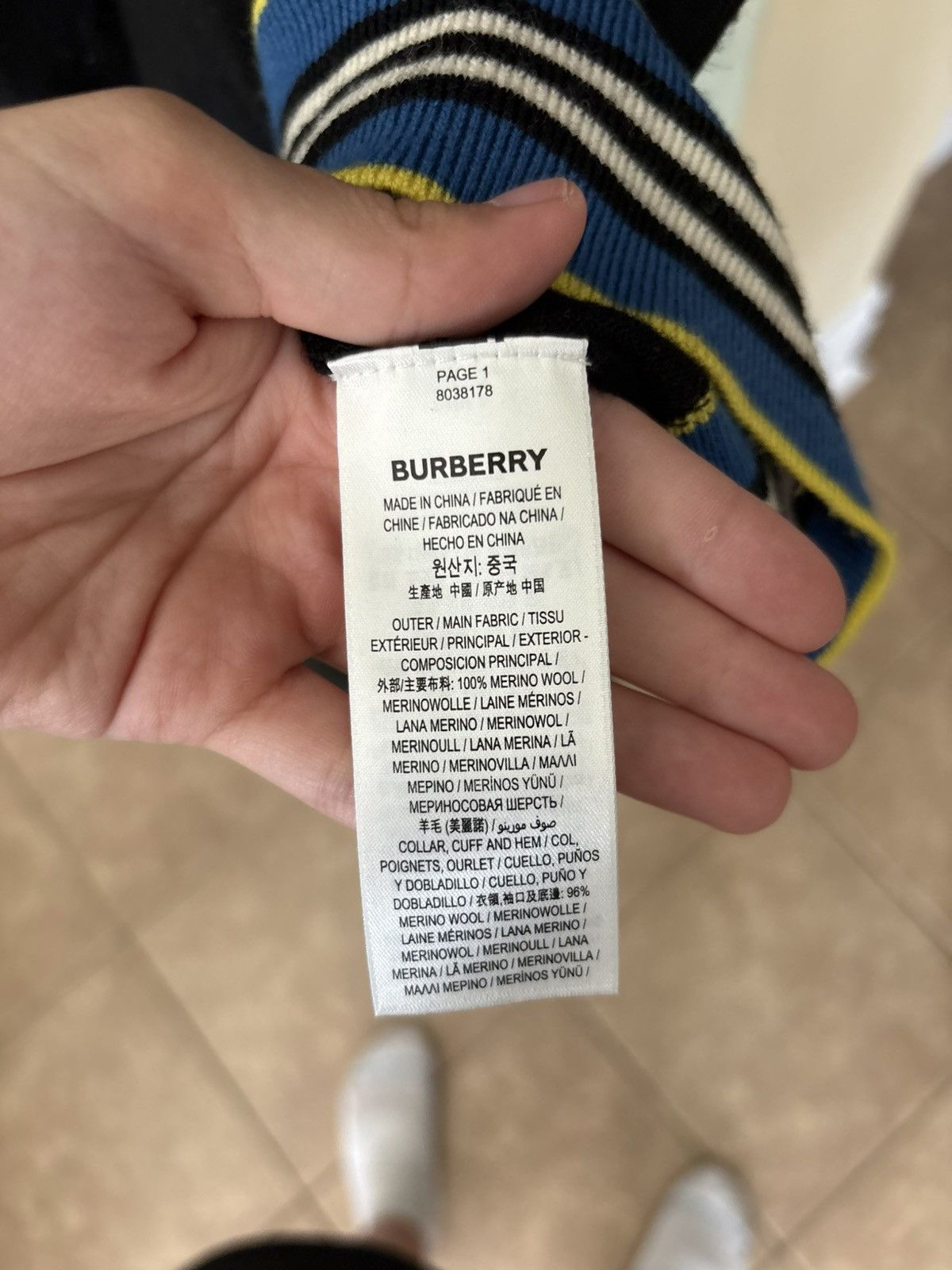Burberry Merino Wool Stripe Burberry Button Up Size US M / EU 48-50 / 2 - 4 Thumbnail