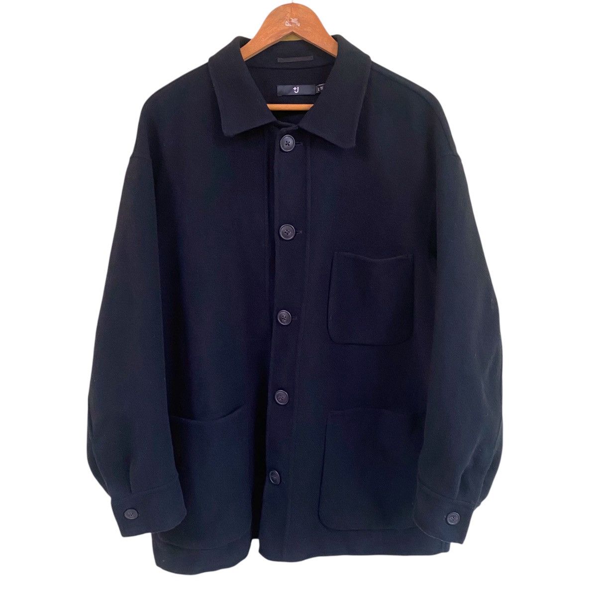 Japanese Brand × Jil Sander 💥JIL SANDER BLACK CHORE WORKER BUTTON JACKET Size US L / EU 52-54 / 3 - 7 Thumbnail