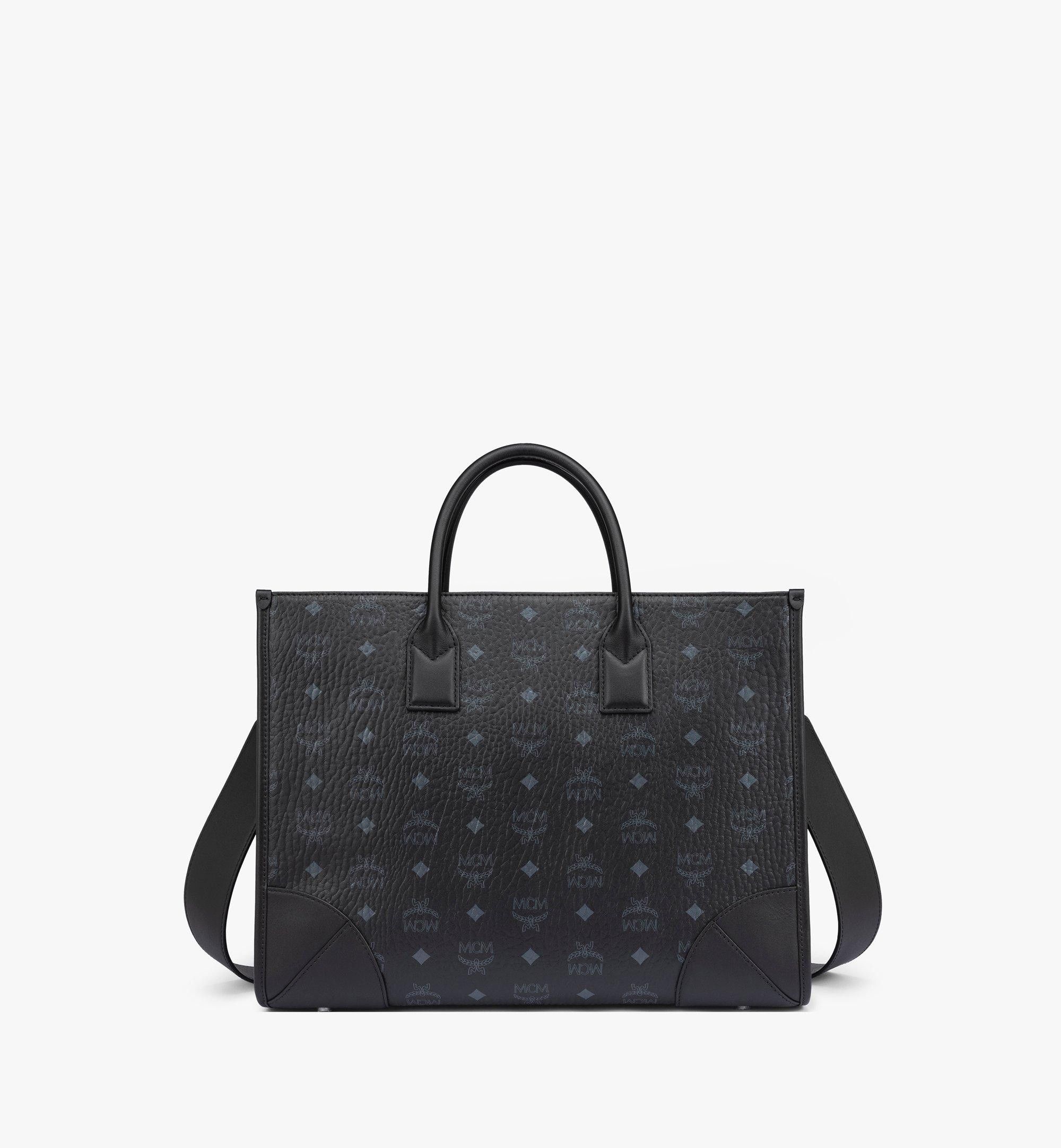 MCM o1mt1gz0925 Size: OS / Large München Tote Bag in Black Size ONE SIZE - 1 Thumbnail