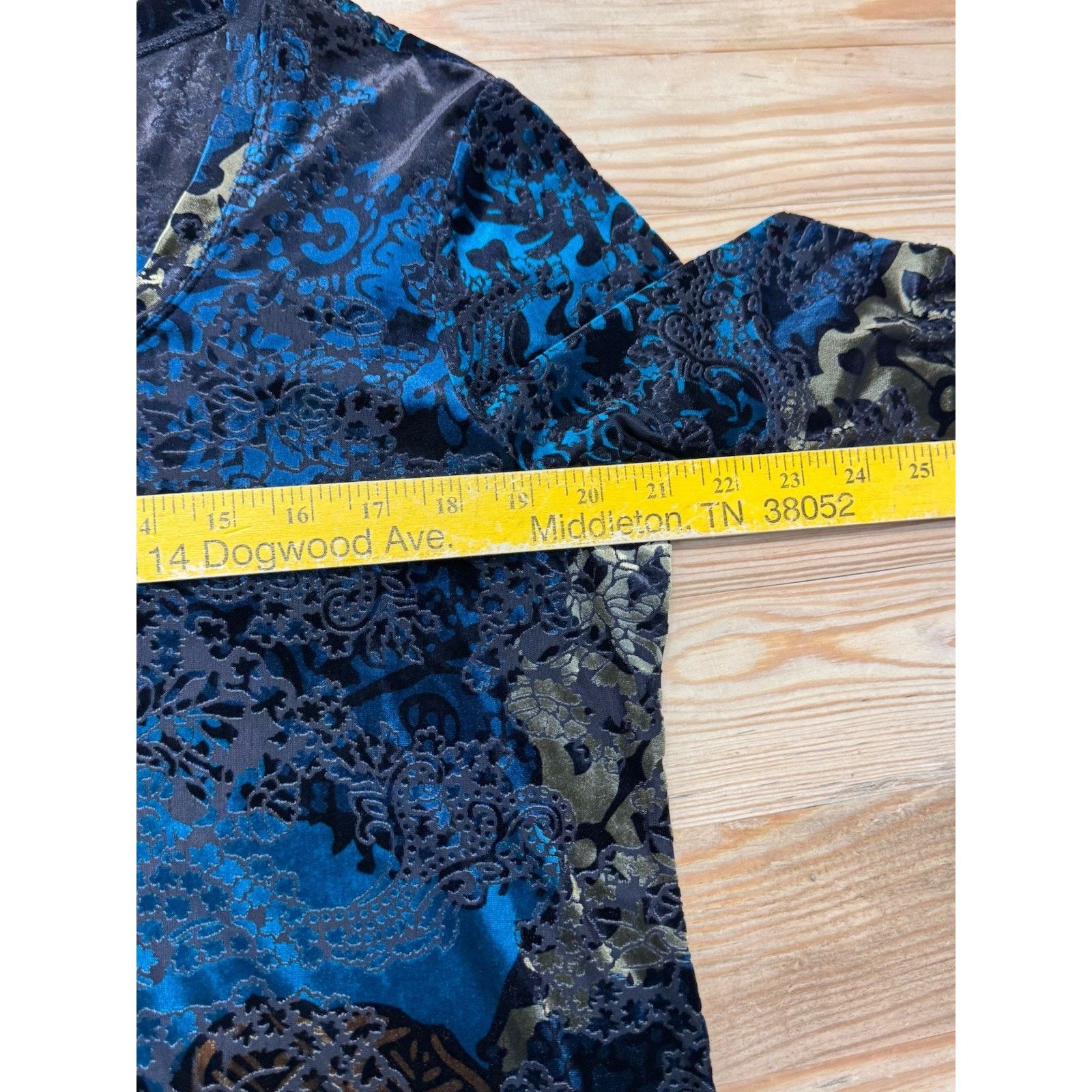 Chicos Chico's Velvet Velour Iridescent Blouse Top Women’s Sz 3/XL Size XL / US 12-14 / IT 48-50 - 6 Thumbnail