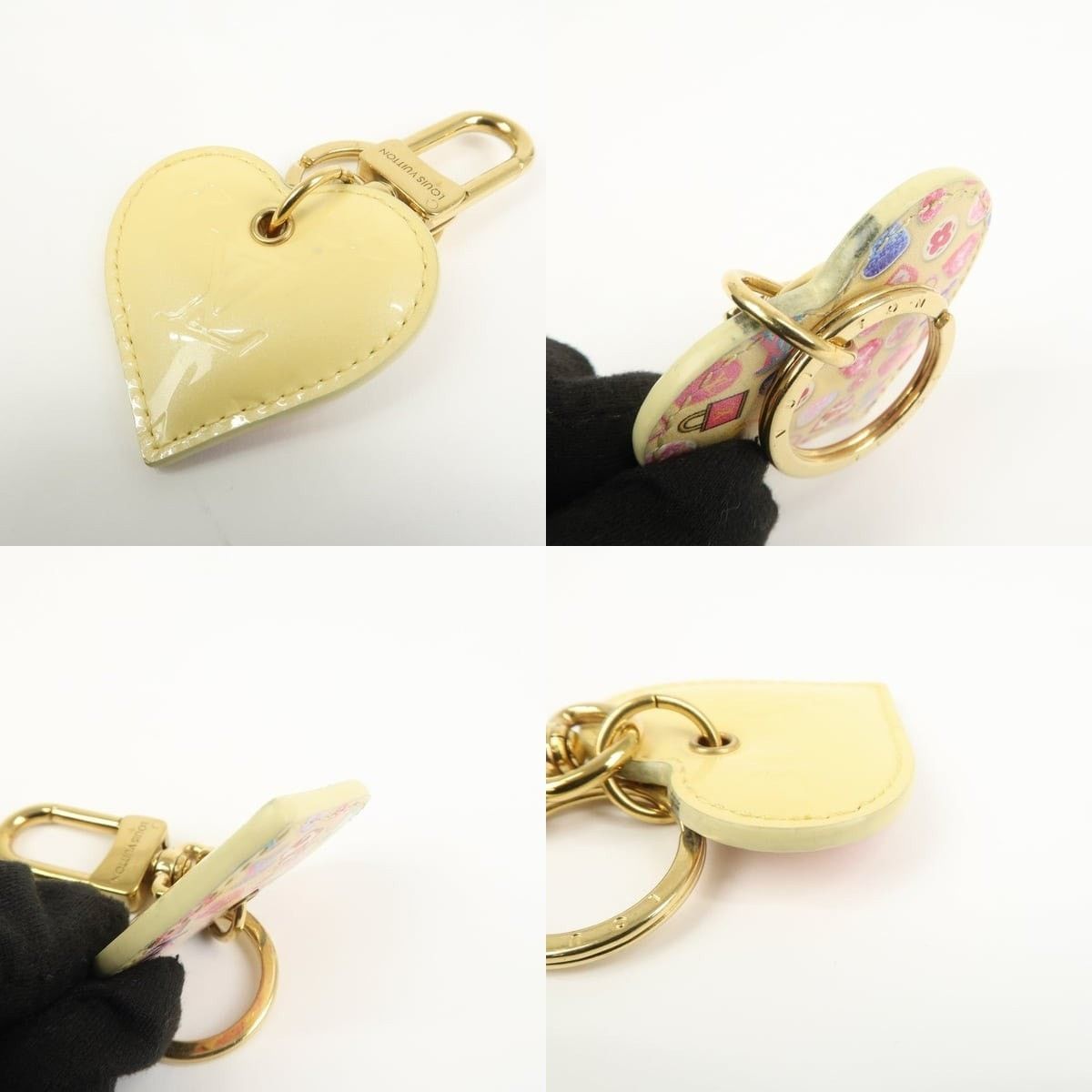 Louis Vuitton Louis Vuitton Porte Cles Love Lock Heart Vernis Patent Charm Size ONE SIZE - 4 Thumbnail