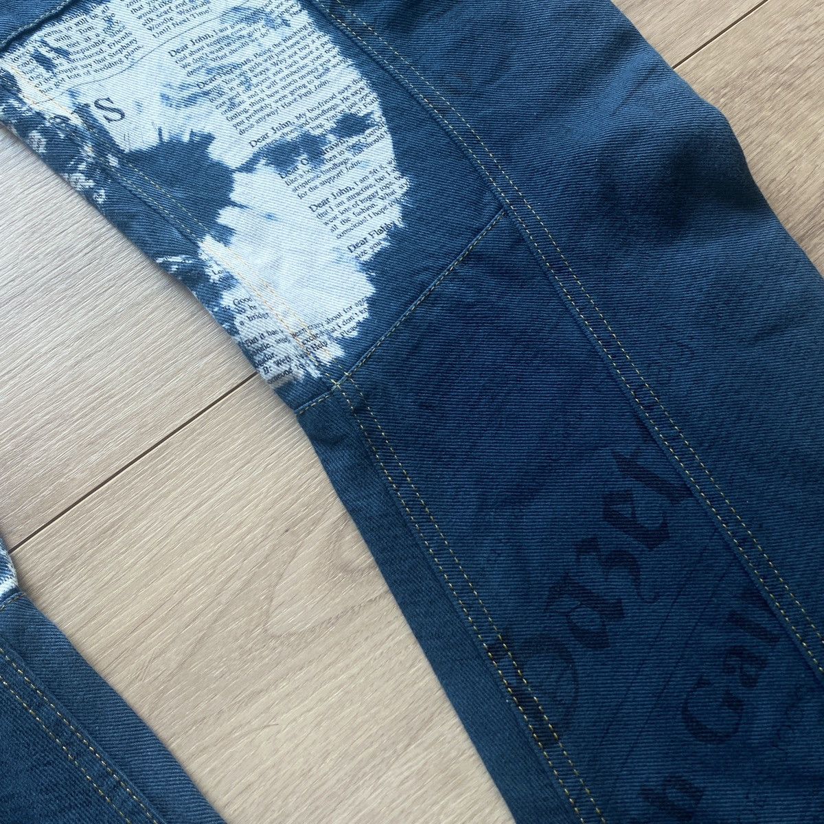 John Galliano S/S 2006 John Galliano Star Panel Gazette J-Cut Jeans Size US 33 - 5 Thumbnail