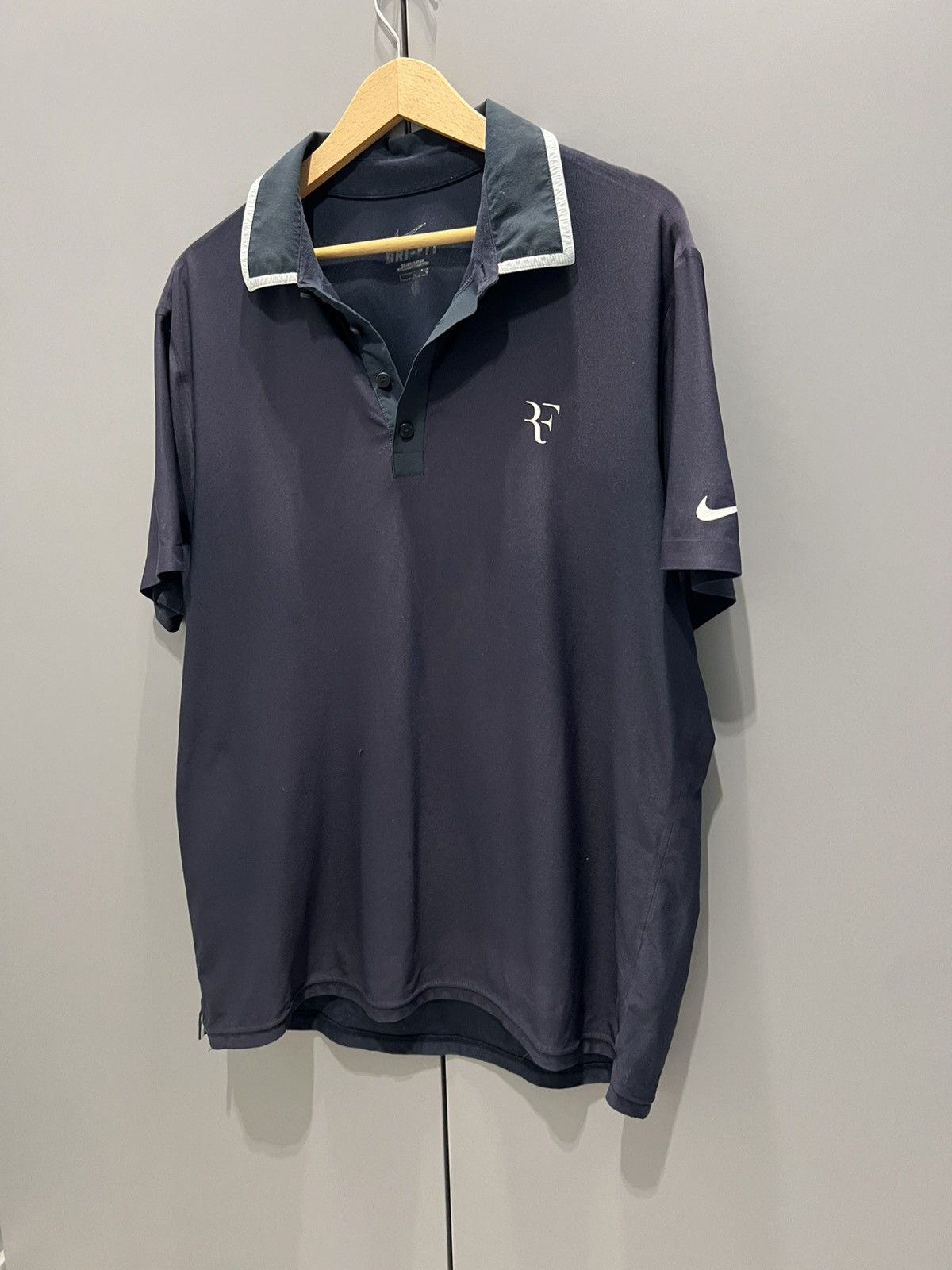 Nike Roger Federer Nike RF Tennis Polo US Open Nigth Session 2010 Size US L / EU 52-54 / 3 - 3 Thumbnail