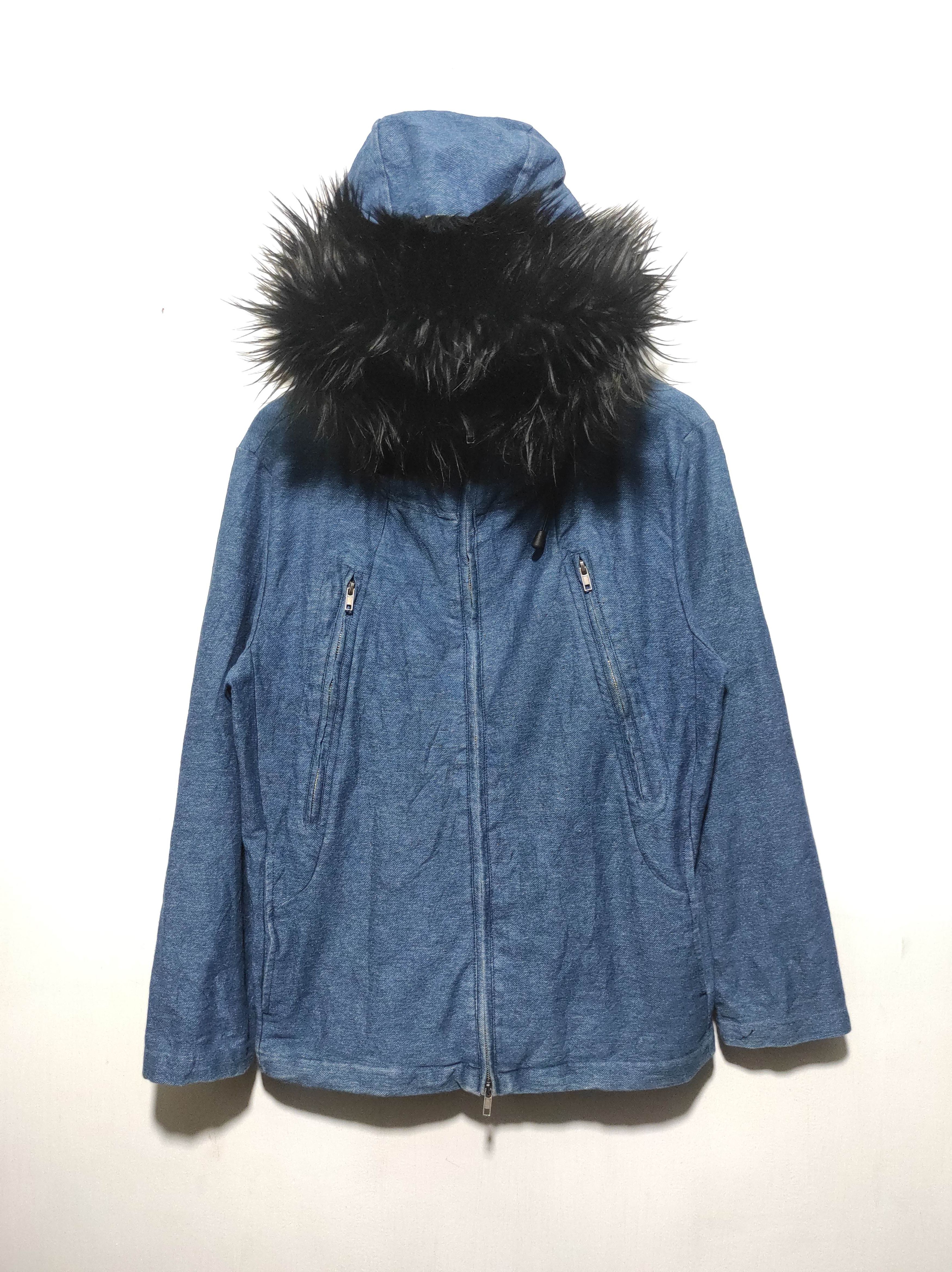 If Six Was Nine Confirm Denim Double Zip Fur Hoodie LGB IfSixWasNine style Size US M / EU 48-50 / 2 - 5 Thumbnail