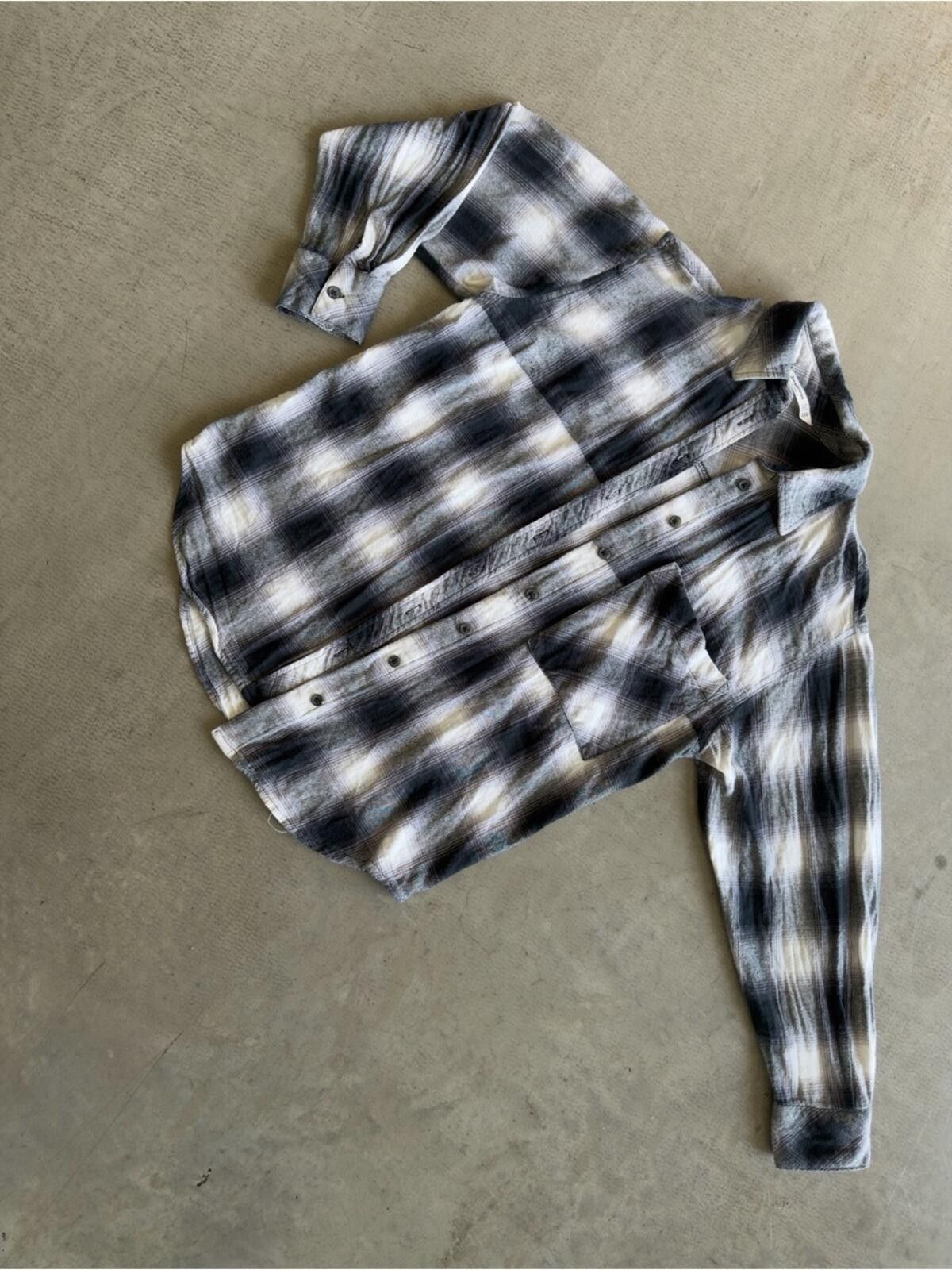 Other Stradivarius / Plaid Button Down / Black White Size XS / US 0-2 / IT 36-38 - 3 Thumbnail