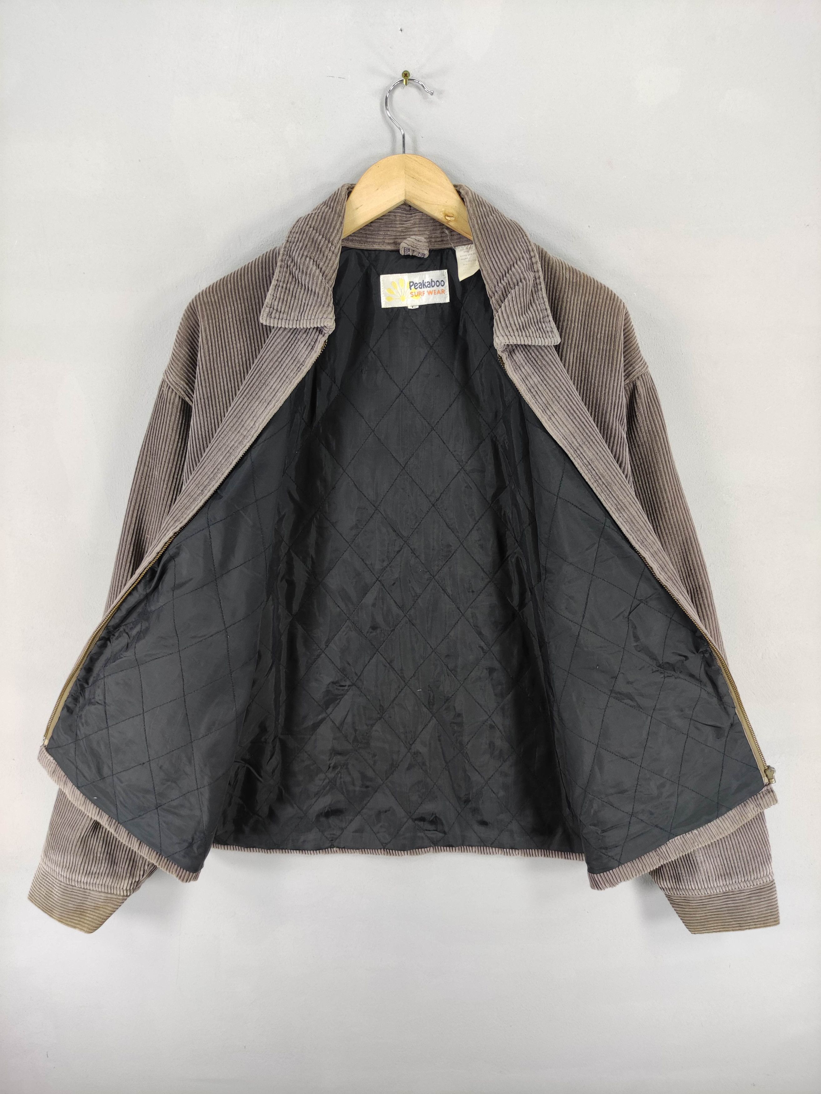 Japanese Brand Vintage Peakaboo Surf Wear Cuduroy Jacket Zipper Size US L / EU 52-54 / 3 - 7 Thumbnail