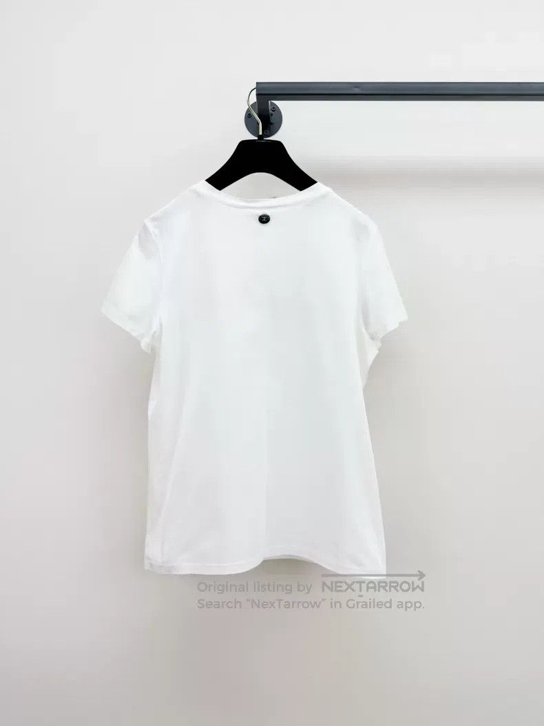 Chanel Chanel Letter-printed short sleeves Size XS / US 0-2 / IT 36-38 - 4 Thumbnail
