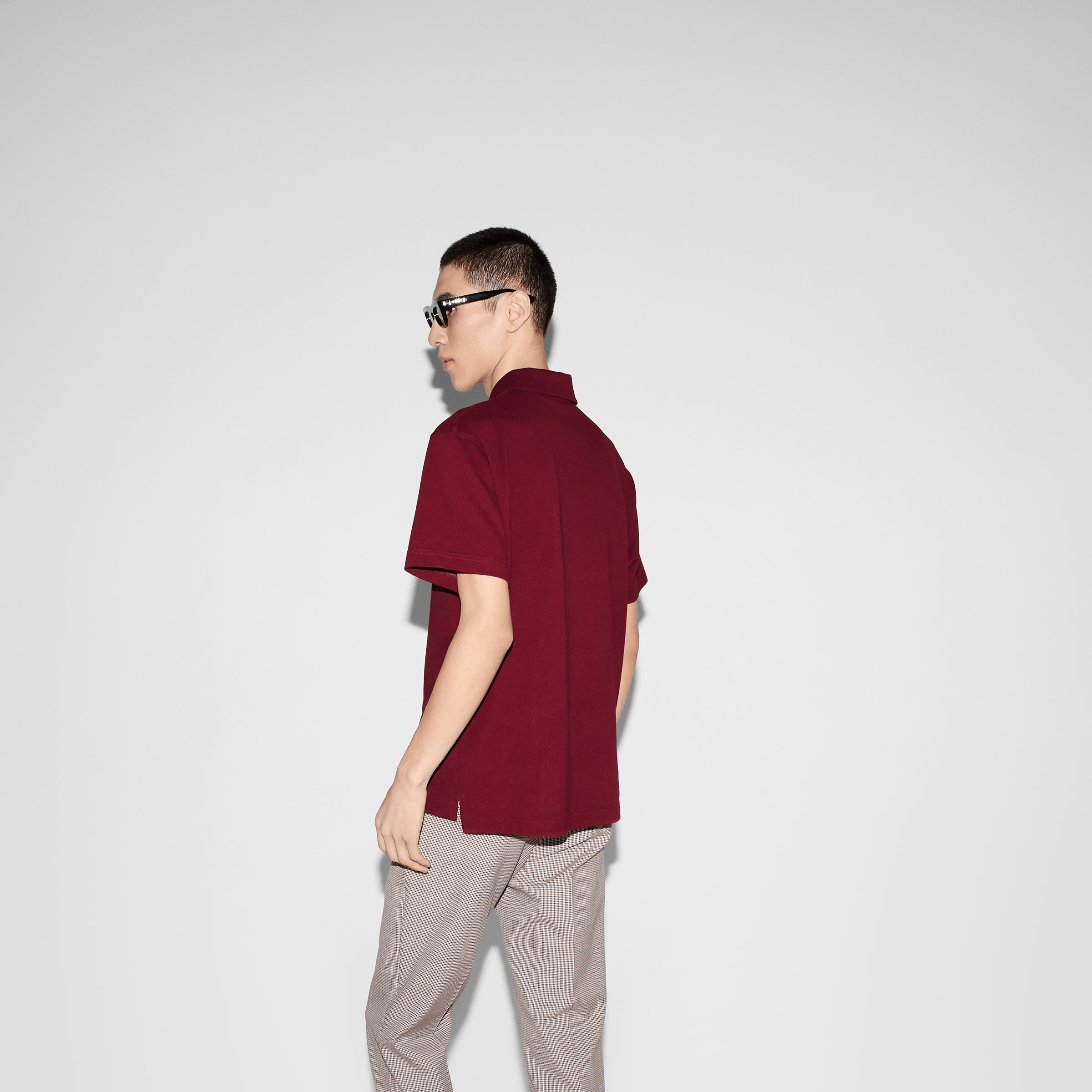 Designer Men's Red Polo Shirt – Classic Fit Size US L / EU 52-54 / 3 - 2 Thumbnail