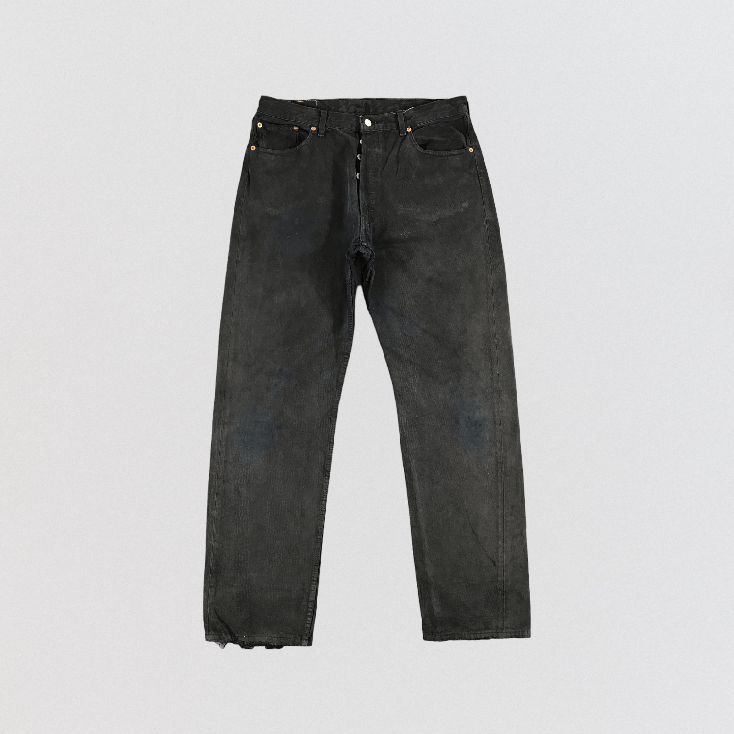 Levi's × Vintage Vintage 90s Distress Levis 501 Jeans-JM1616 Size US 36 / EU 52 - 1 Thumbnail