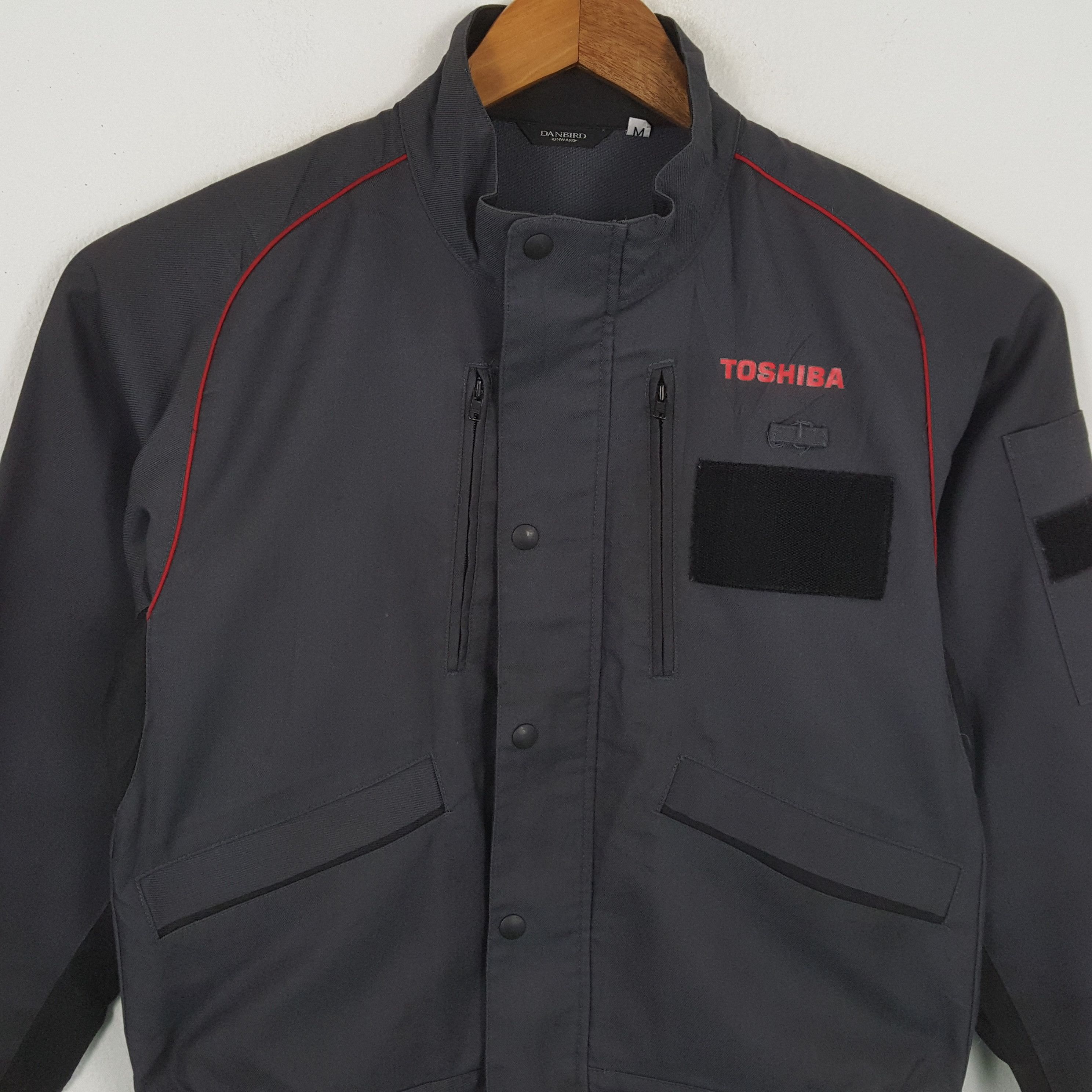 Vintage Vintage TOSHIBA Japanese Electronic Company Staff Jacket Size US M / EU 48-50 / 2 - 2 Thumbnail