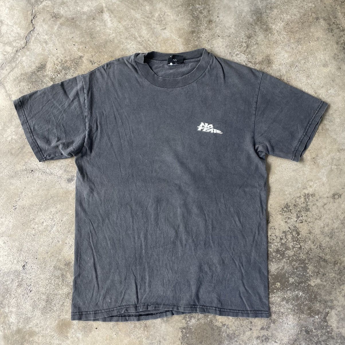 No Fear × Vintage 🔥🔥Vintage No Fear Big Spellout Logo Faded Black Tee Size US M / EU 48-50 / 2 - 3 Thumbnail