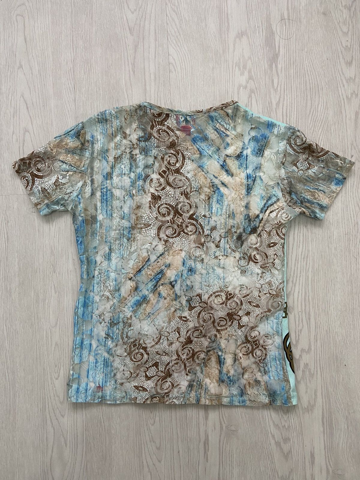 Miss Sixty Vintage 2000’s Miss Sixty Jadore Inspired Hybrid Net Tshirt Size L / US 10 / IT 46 - 6 Thumbnail