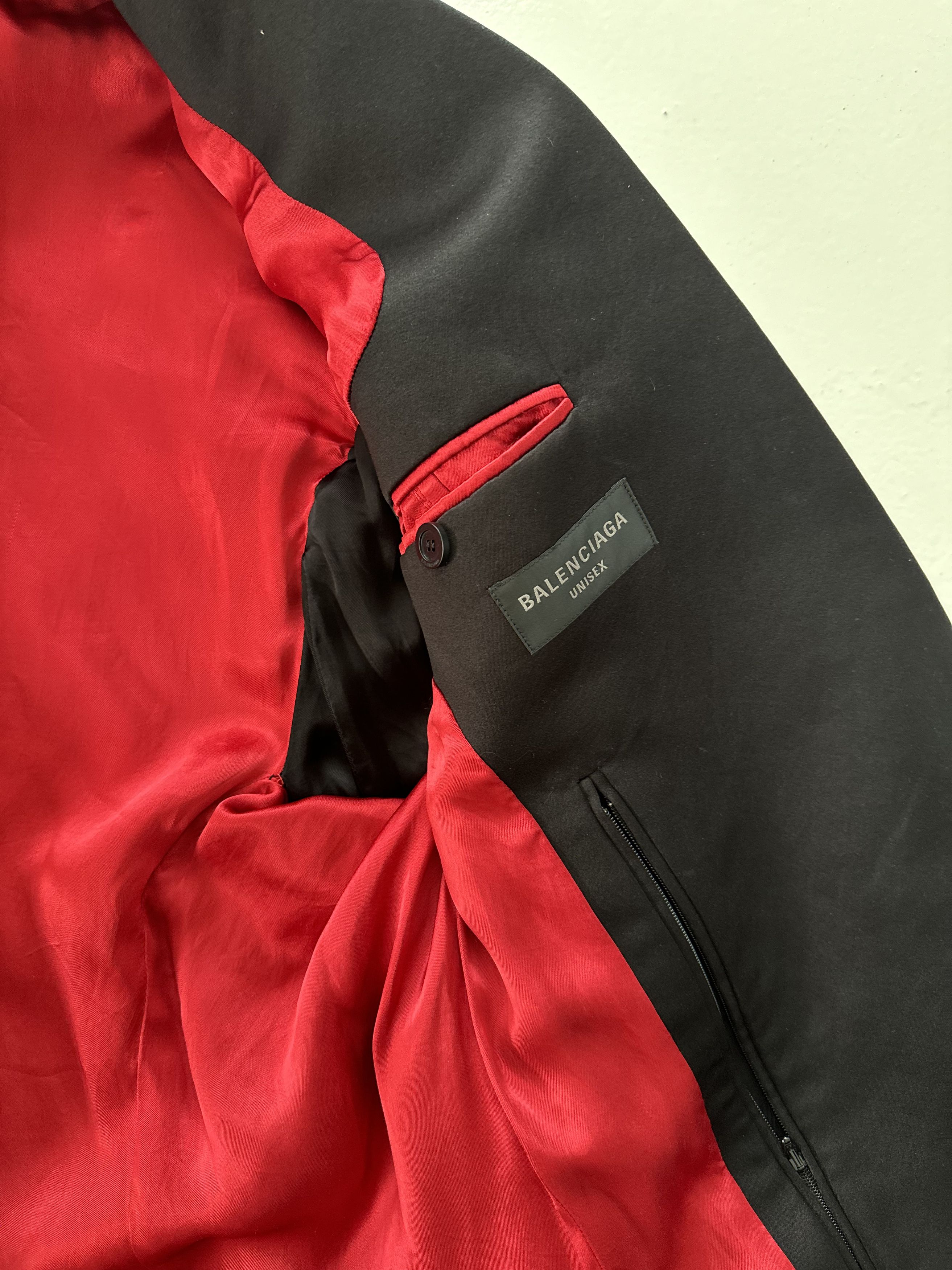 Balenciaga Balenciaga silk tuxedo ripped blazer Size 54L - 5 Thumbnail